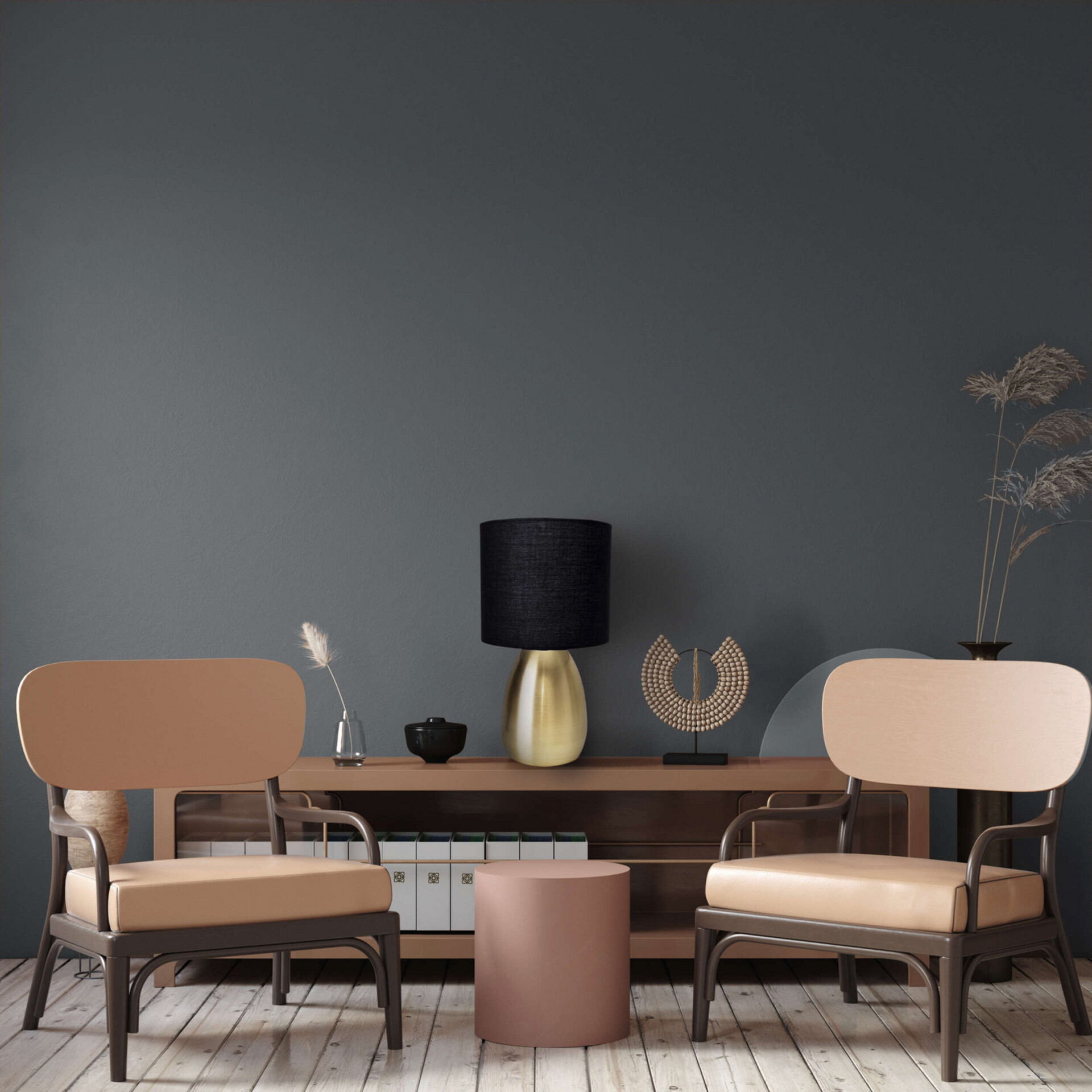 Näve Leuchten Tischleuchte 3189658 gold Metall Textil Kunststoff B/H/T: ca. 17,5x32,5x17,5 cm E14 1 Brennstellen