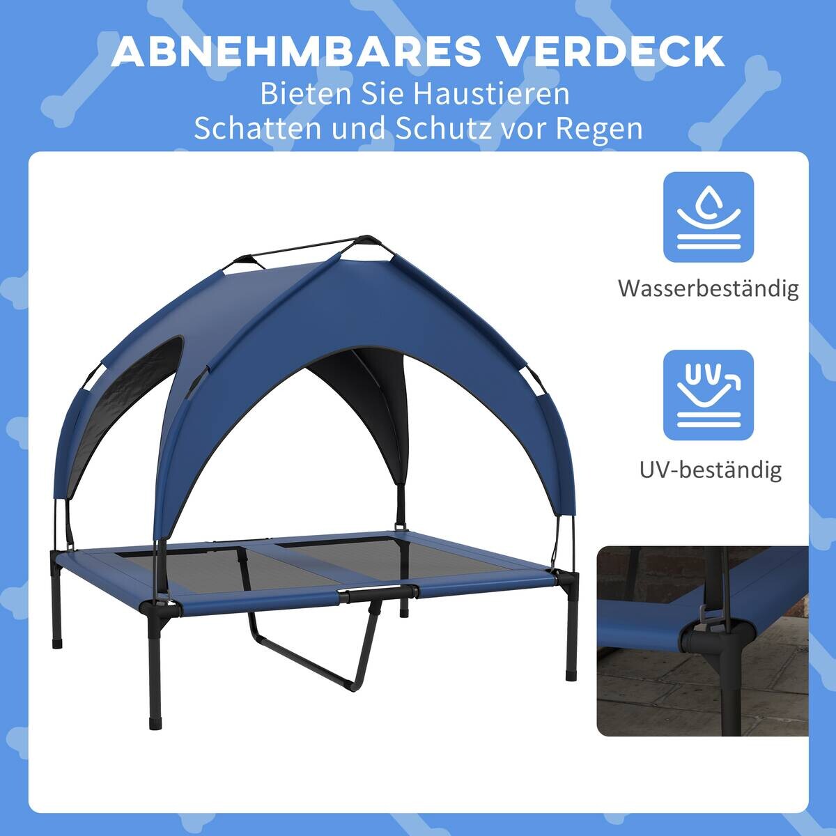 PawHut Erhöhtes Hundebett