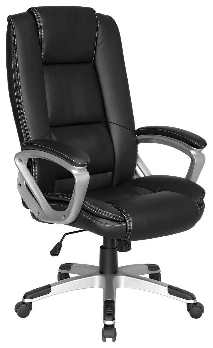 XXL-Chefsessel DEREK-XXL schwarz schwarz Kunstleder Kunststoff