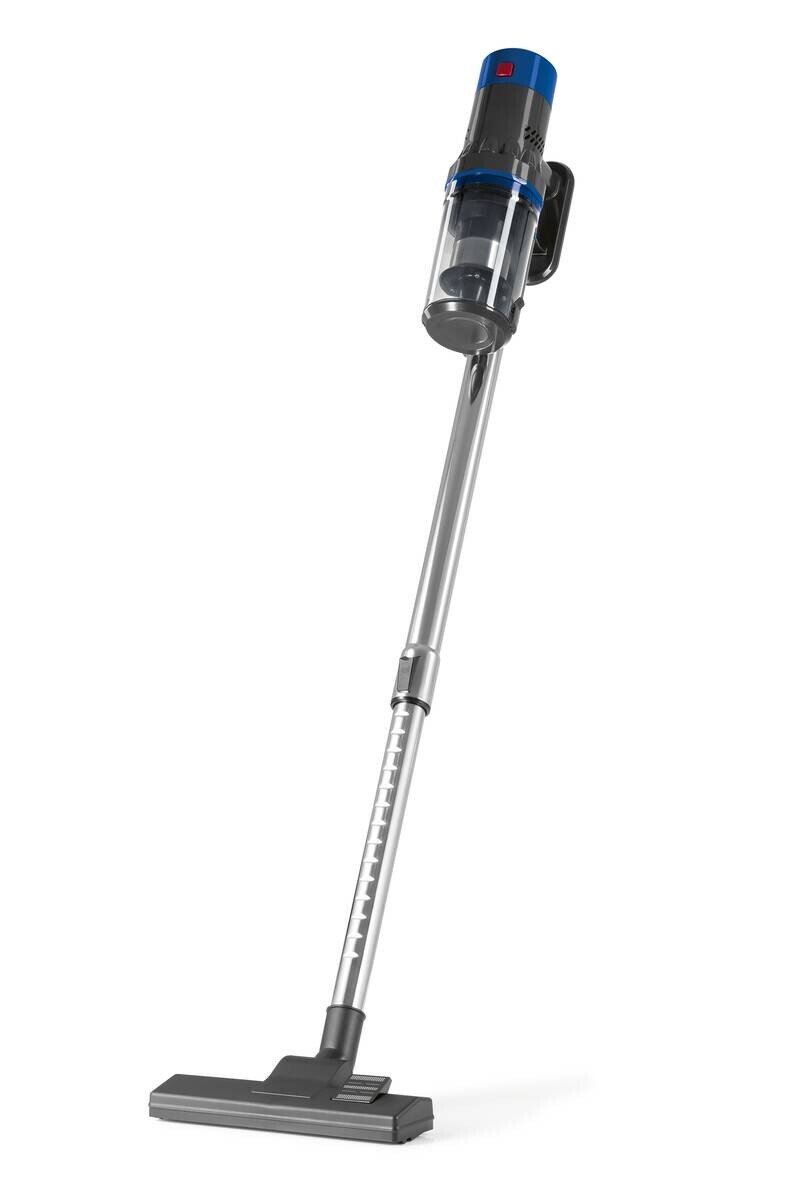 CLEANmaxx Handstaubsauger grau blau Metall Kunststoff B/H/L: ca. 110x22x26 cm