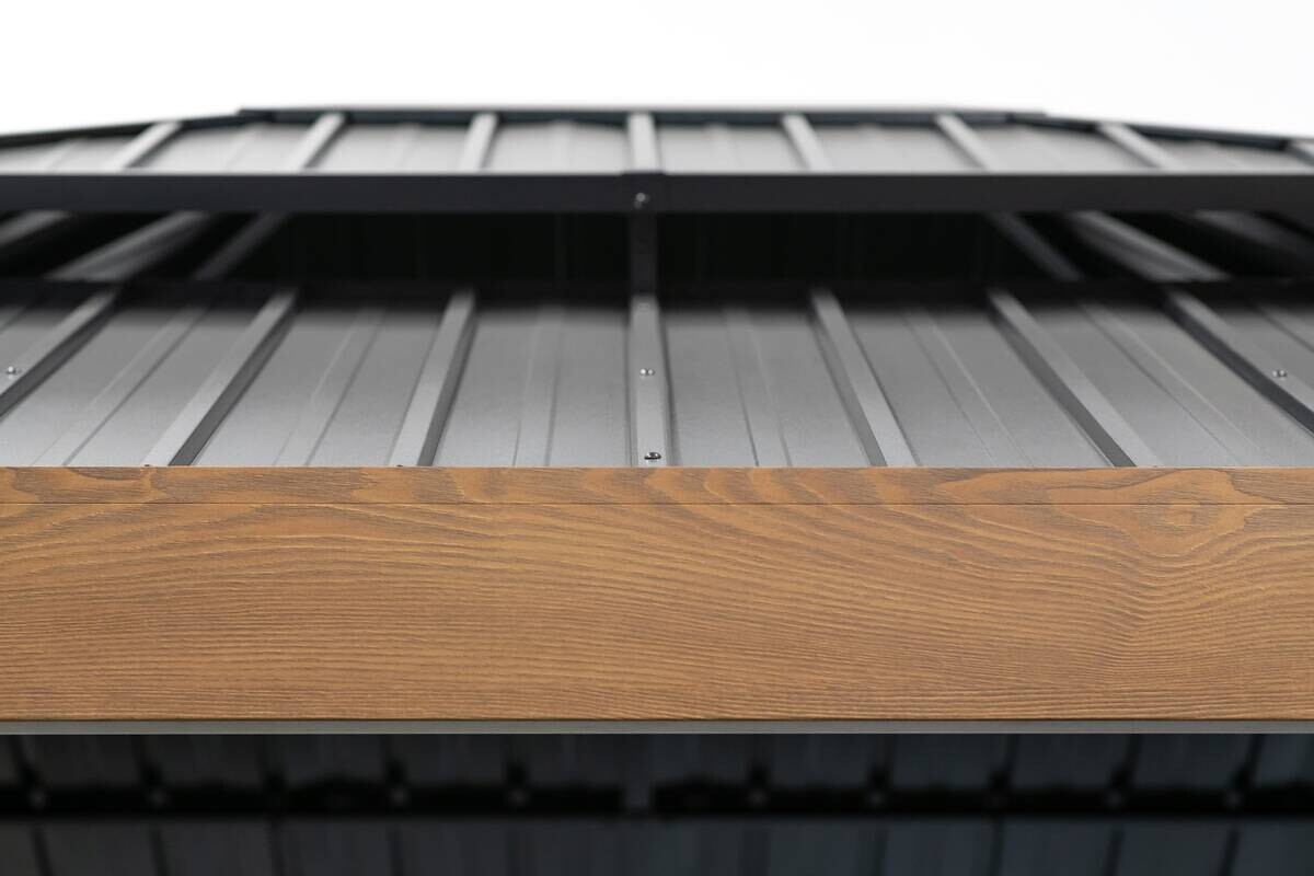 Sojag Pavillon Fontana braun Aluminium B/H/L: ca. 364,3x310x298 cm