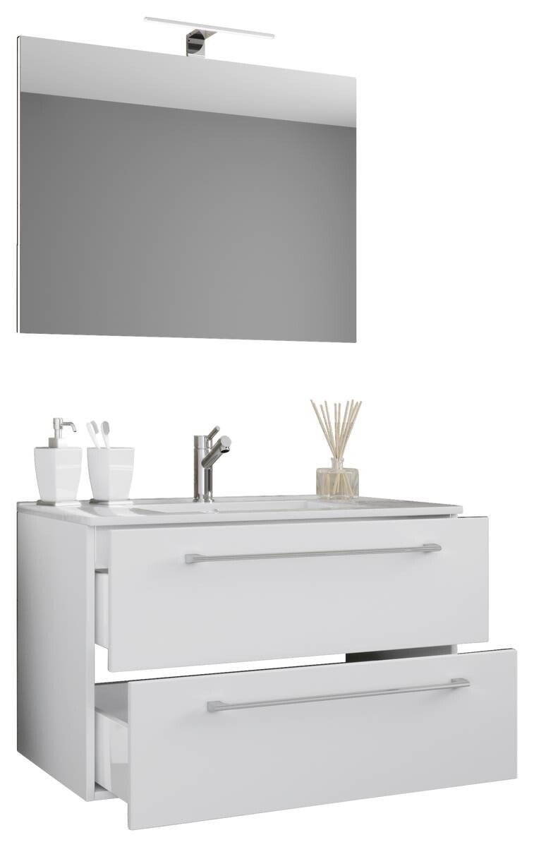 Waschplatz 3tlg-Badinos weiß weiß B/H/T: ca. 80x50x46 cm