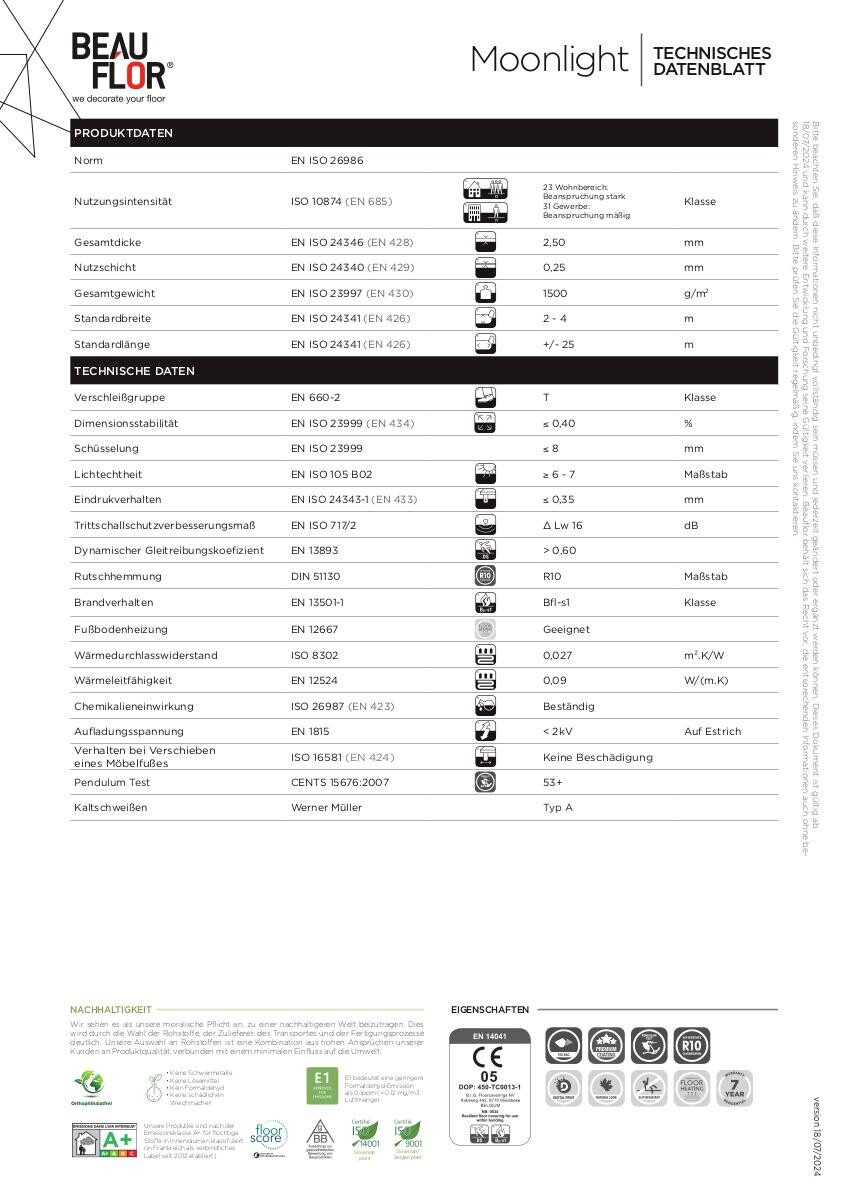 Vinylboden Eiche Fischgrät B: ca. 400 cm pro m²