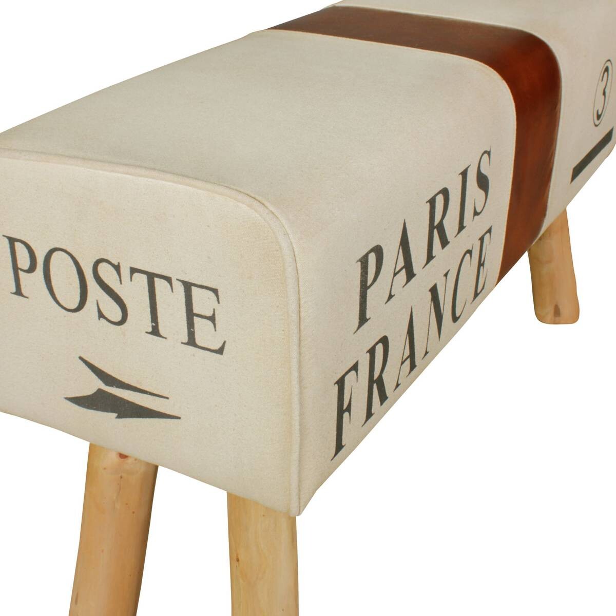 Wohnling Sitzbank beige B/H/T: ca. 91x51x30 cm