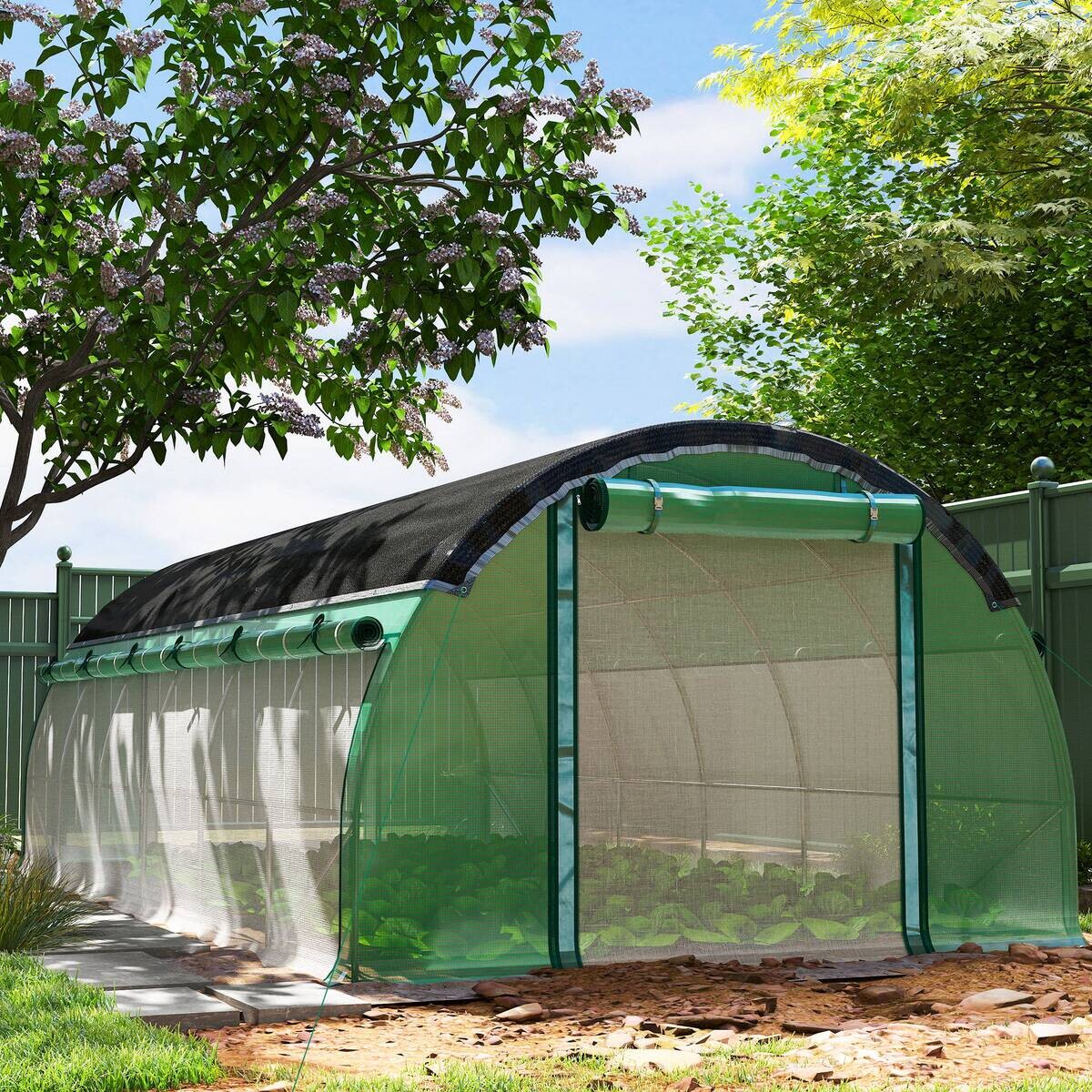 Outsunny Folientunnel B/H/L: ca. 300x198x600 cm