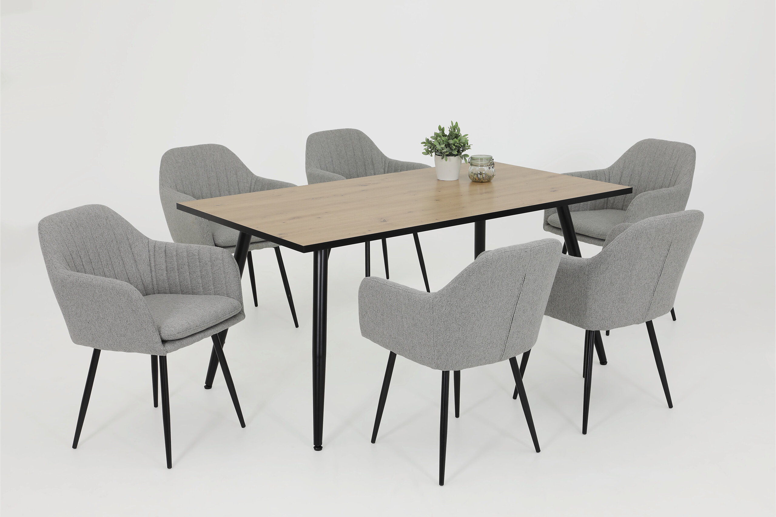 Hela Sessel MILA I S grau Velourstoff B/H/T: ca. 59x84x66 cm