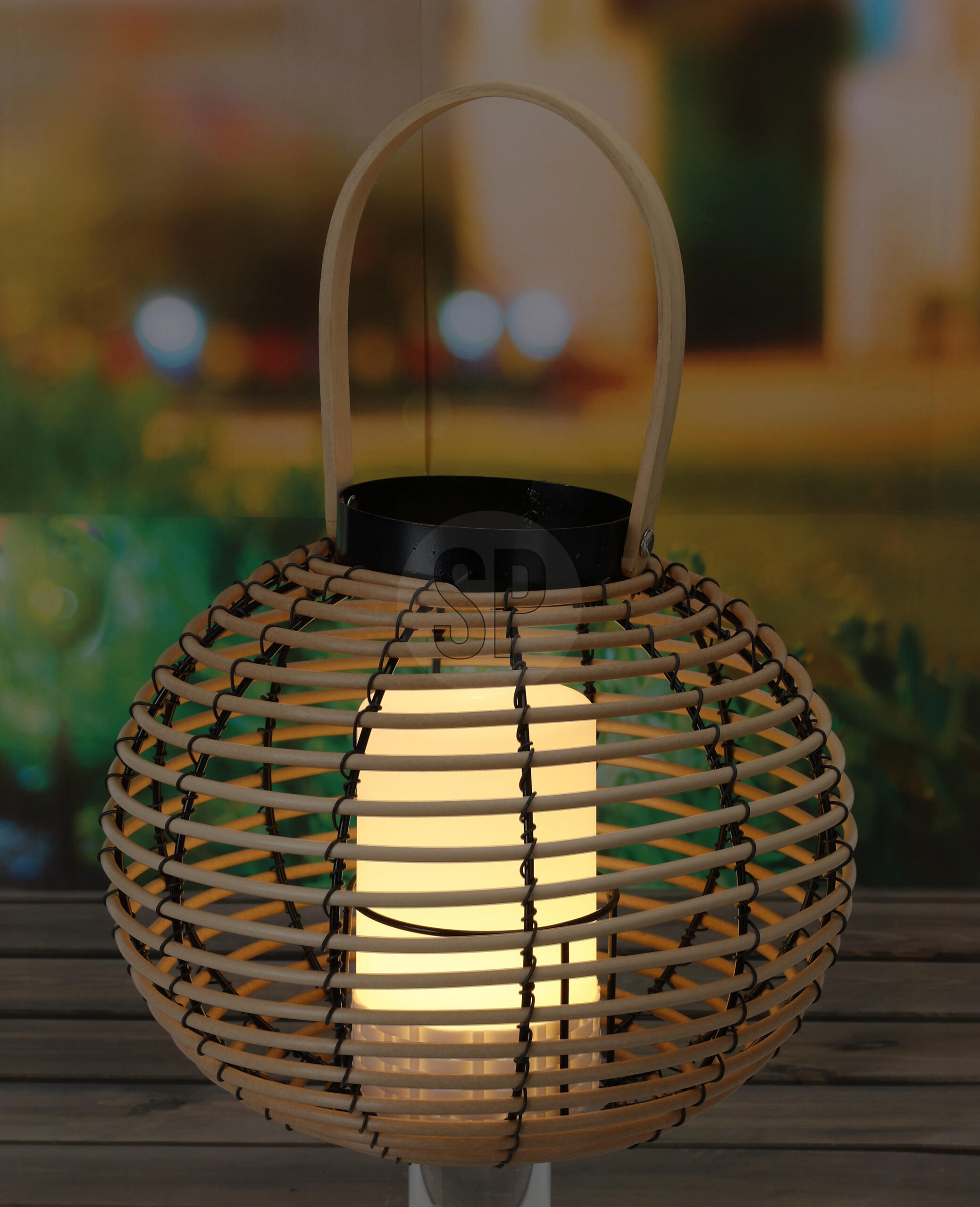 LED-Laterne Polypropylen B/H/L: ca. 27x25x20 cm