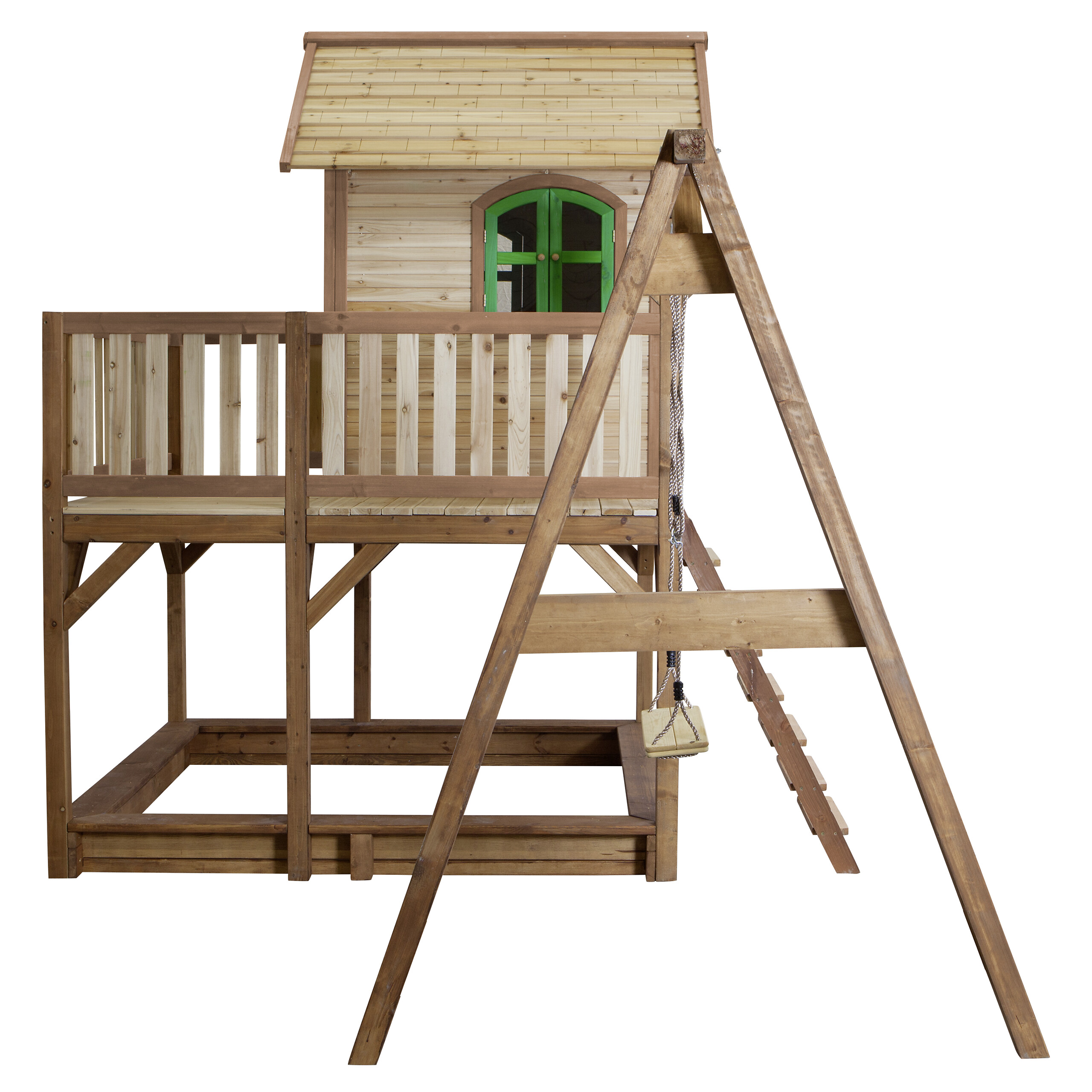 AXI Spielhaus Liam braun B/H/L: ca. 541x291x277 cm