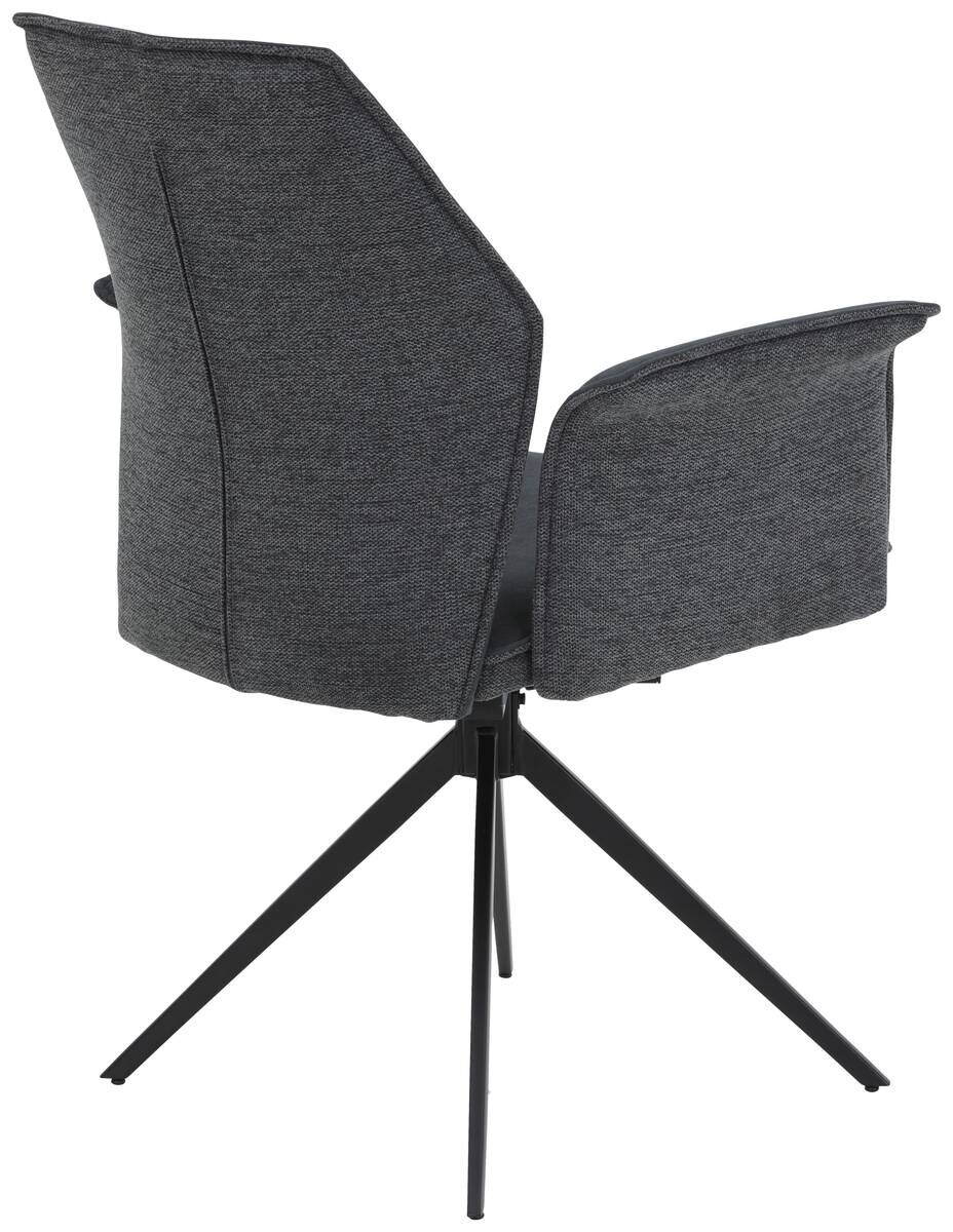 Armlehnstuhl Susanne anthrazit Microfaser B/H/T: ca. 65x92x64 cm