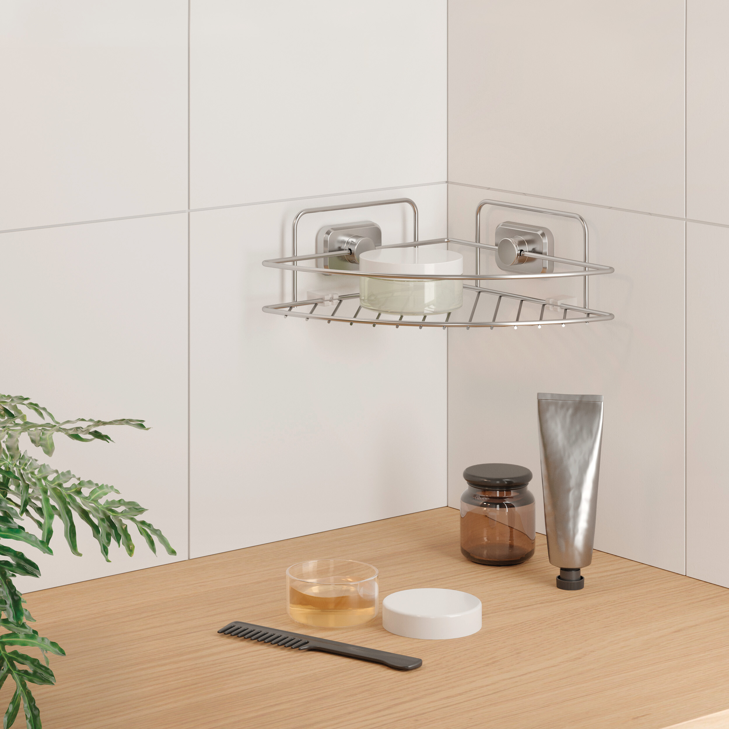 Eckablage Chrom Metall