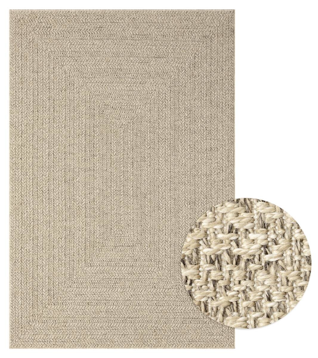 Merinos Teppich Kenzy natur B/L: ca. 120x170 cm