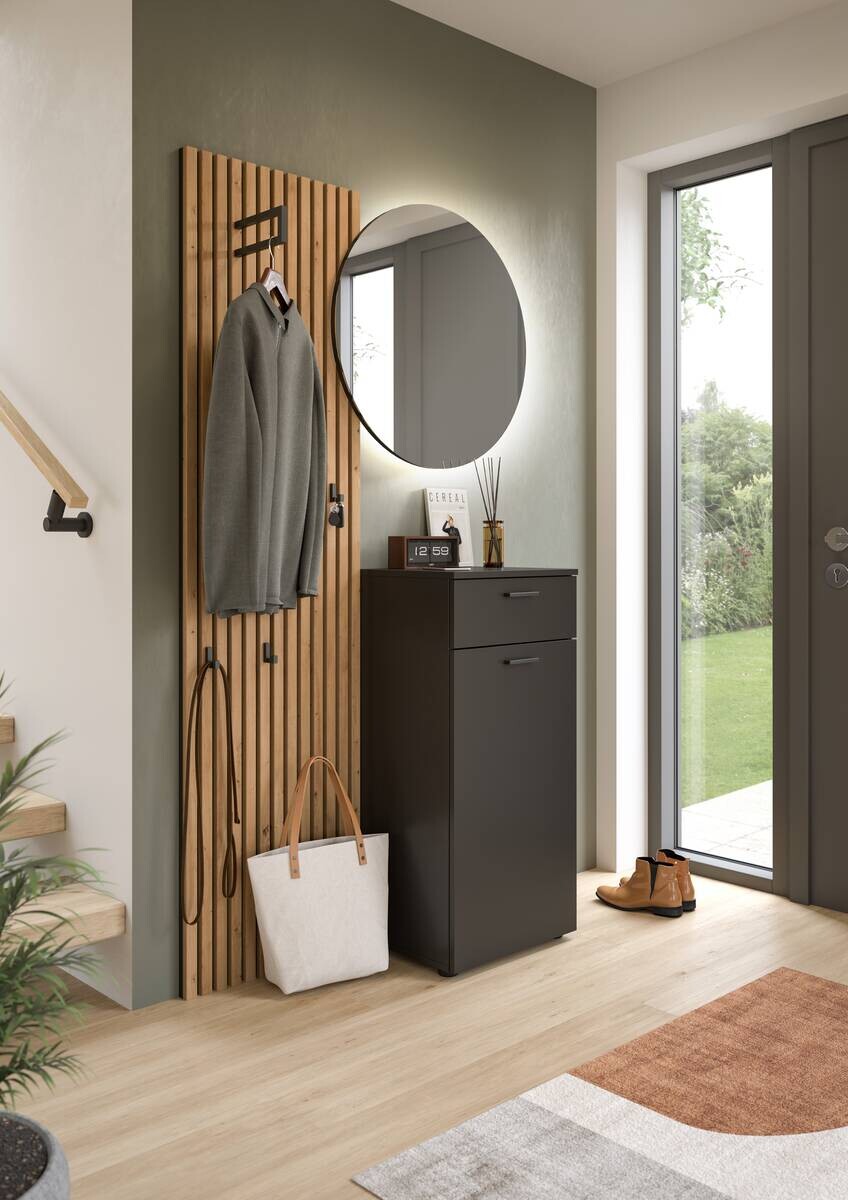 xonox.home Wandspiegel Delton Spiegel Basalt Nachbildung T/D: ca. 7x70 cm