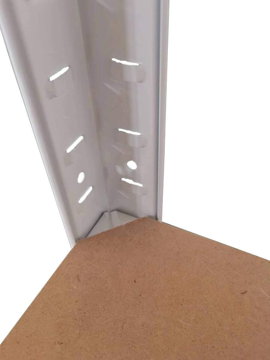 Schwerlaststeckregal weiß B/H/T: ca. 90x180x60 cm