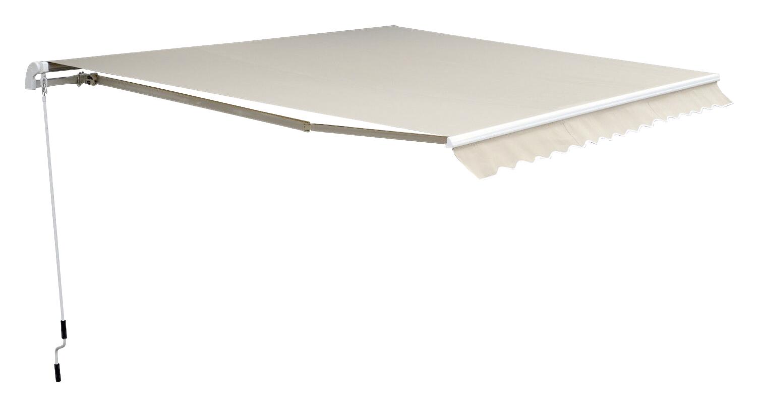 Outsunny Alu-Gelenkarmmarkise creme B/H/L: ca. 450x0,3x300 cm