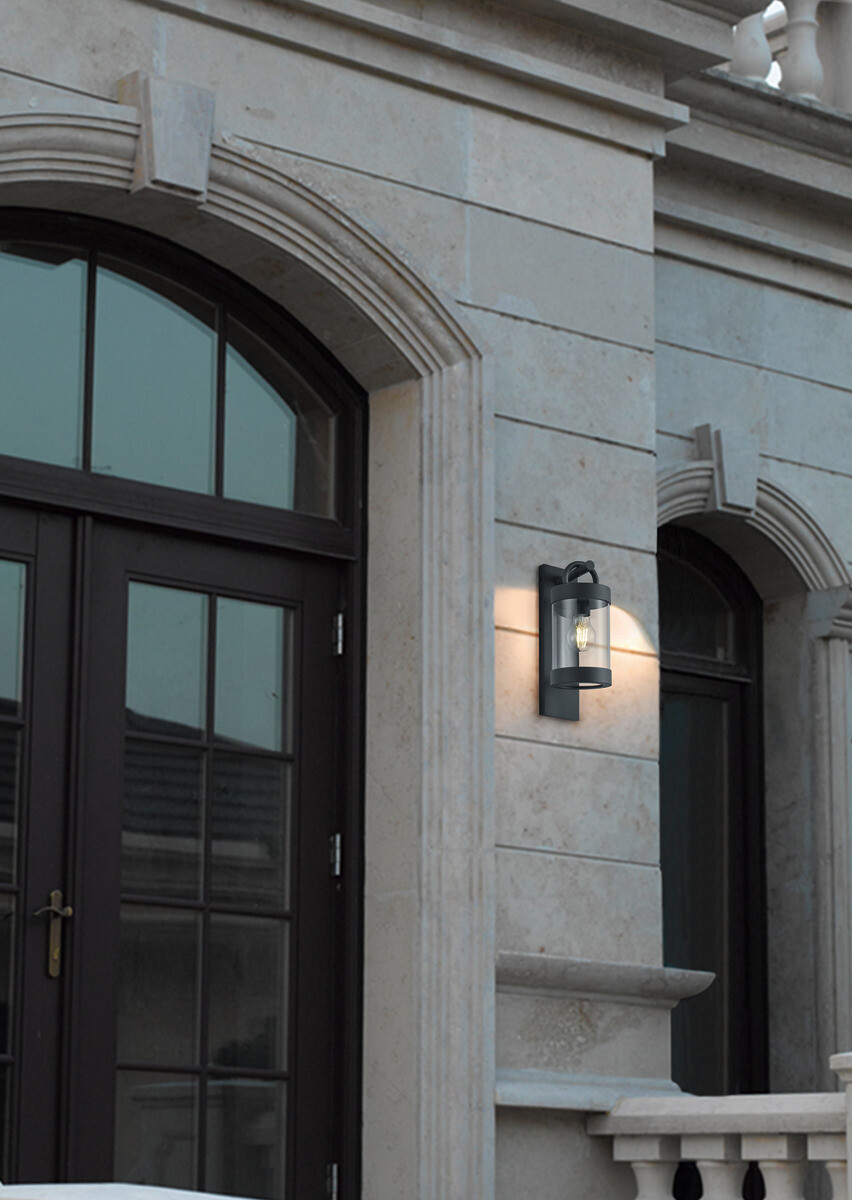 Außenleuchte 204160142 anthrazit klar B/H: ca. 12x33 cm