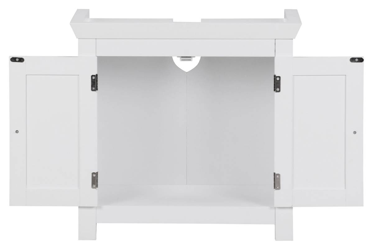 Waschbeckenunterschrank weiß B/H/T: ca. 30x56x57 cm