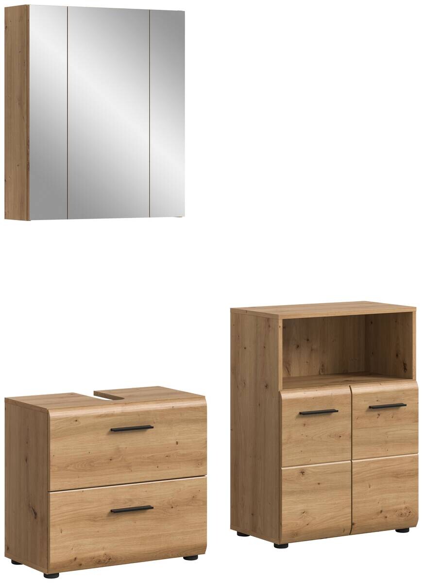 Badezimmer-Set Ice Artisan Oak Nachbildung B/H/T: ca. 135x185x30 cm