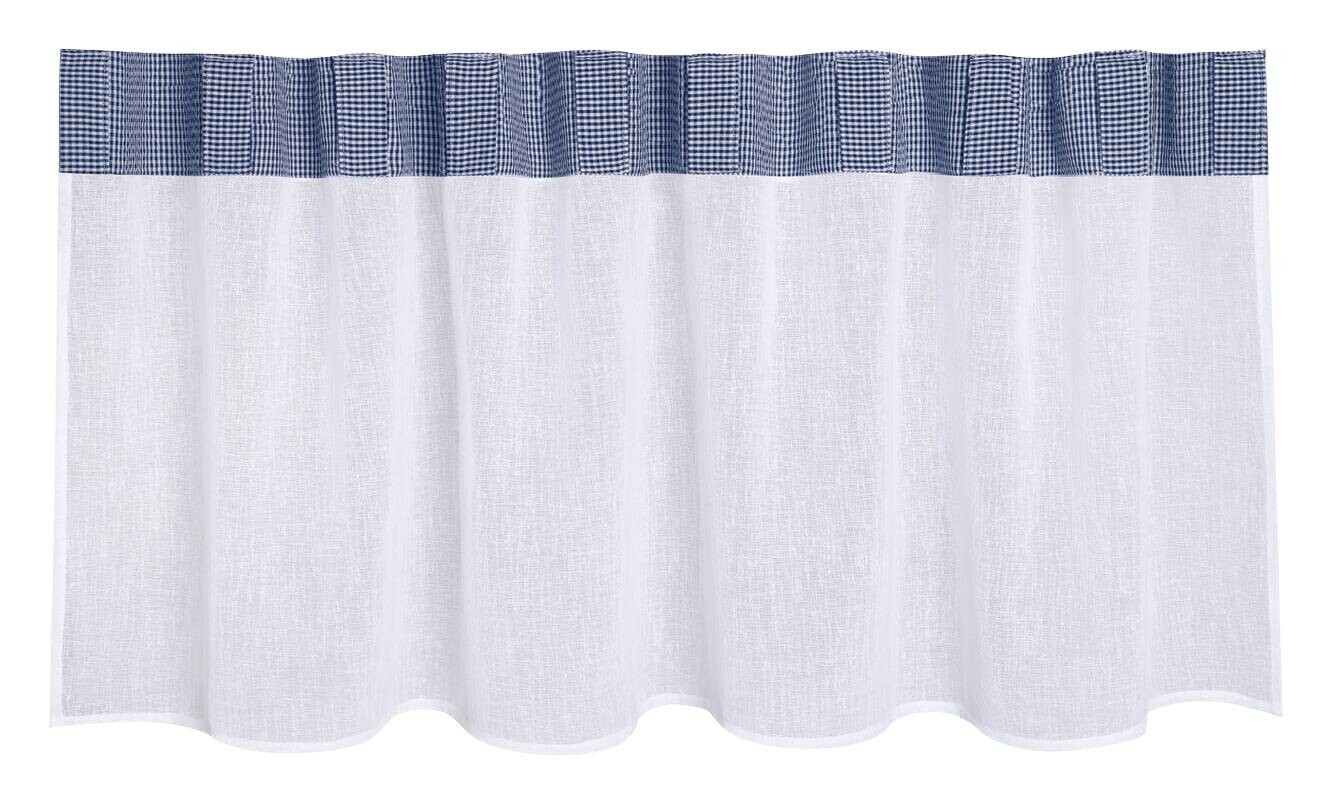 Happy Home Scheibengardine Jens weiß B/L: ca. 140x50 cm