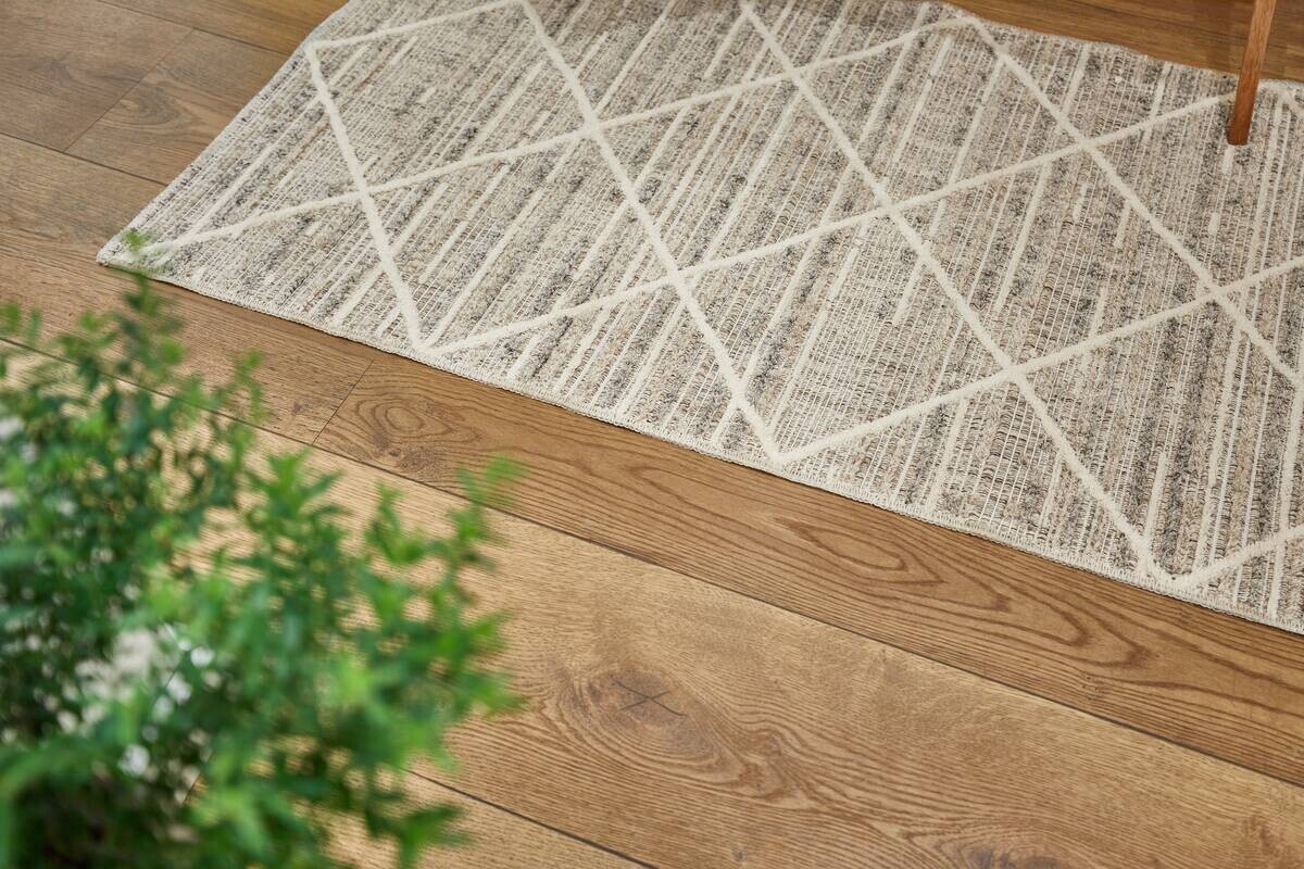 Webteppich Crosby graubraun B/L: ca. 160x230 cm