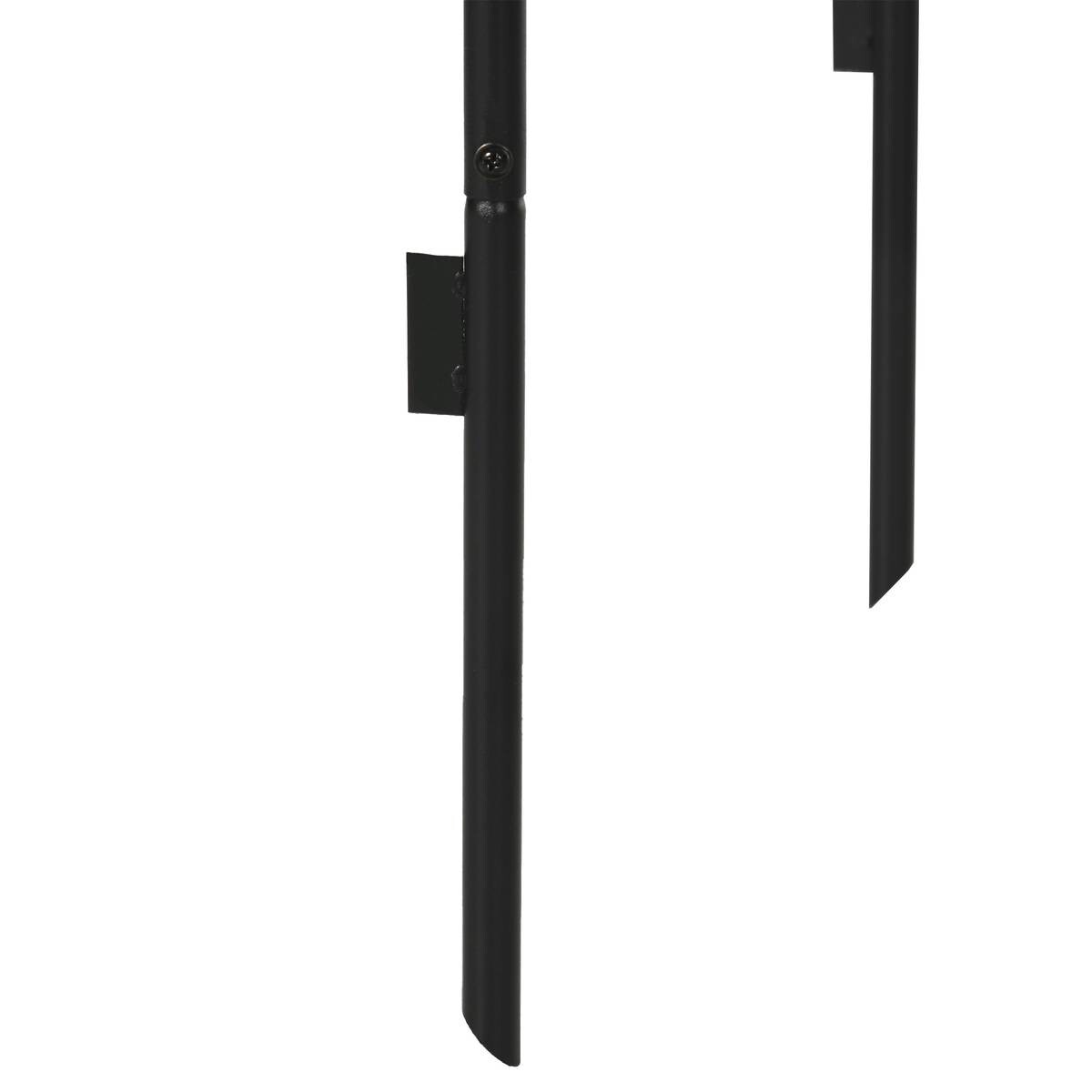 Outsunny Rosenbogen mit Metallrahmen schwarz B/H/L: ca. 40x240x140 cm