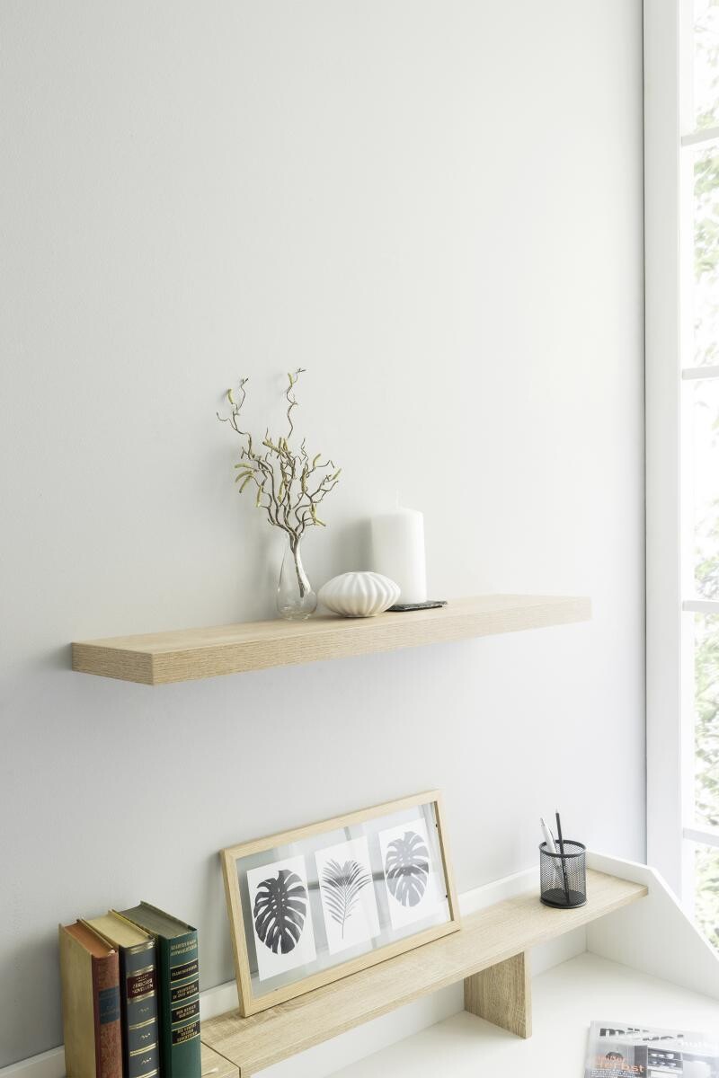 Wandboard Shelvy 80 Eiche Sonoma Nachbildung B/H/T: ca. 80x4x24 cm
