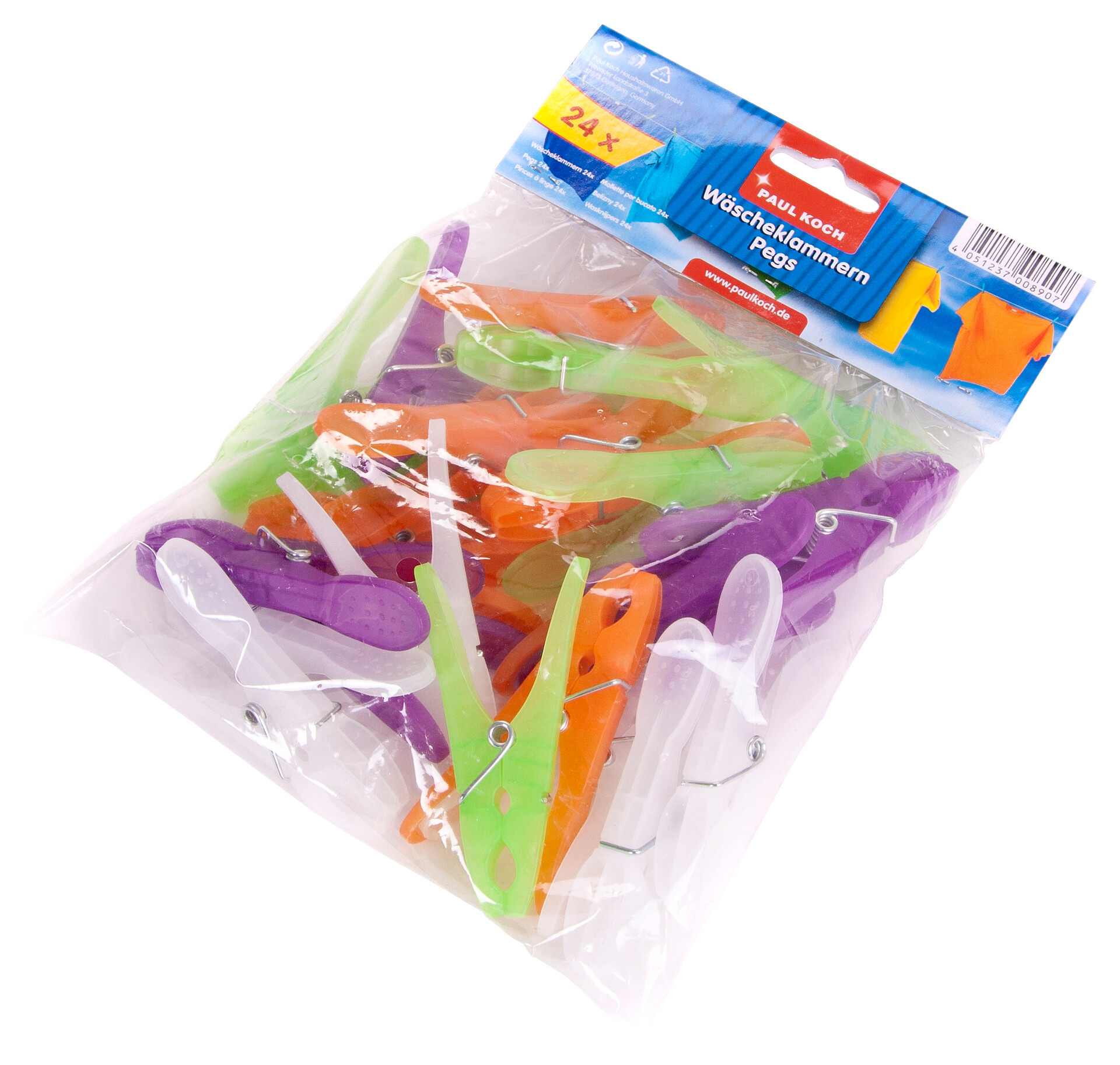 Wäscheklammern sortiert