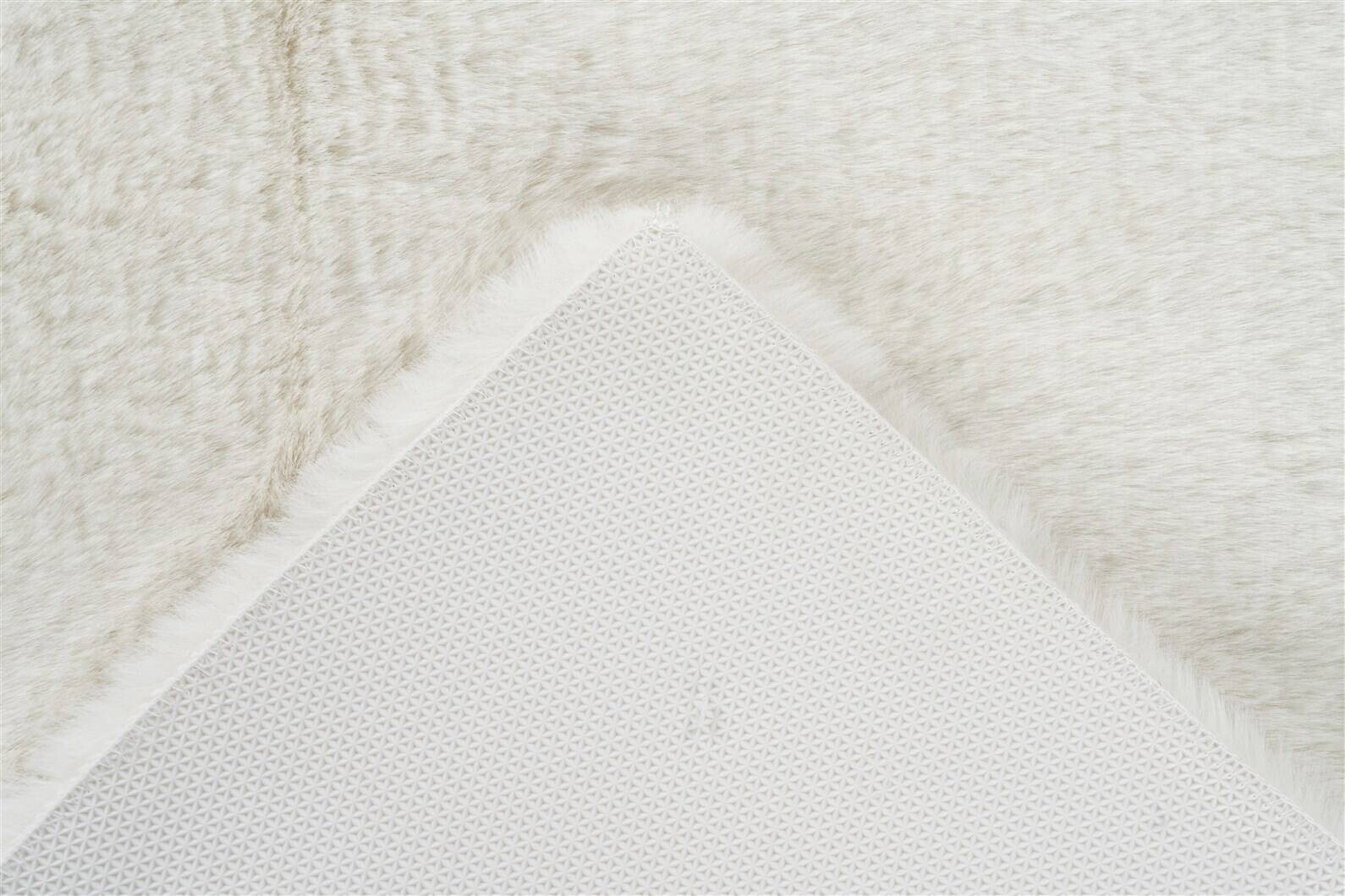 Kayoom Hochflorteppich Badematte Rabbit 625 weiß B/H/L: ca. 40x3,5x60 cm