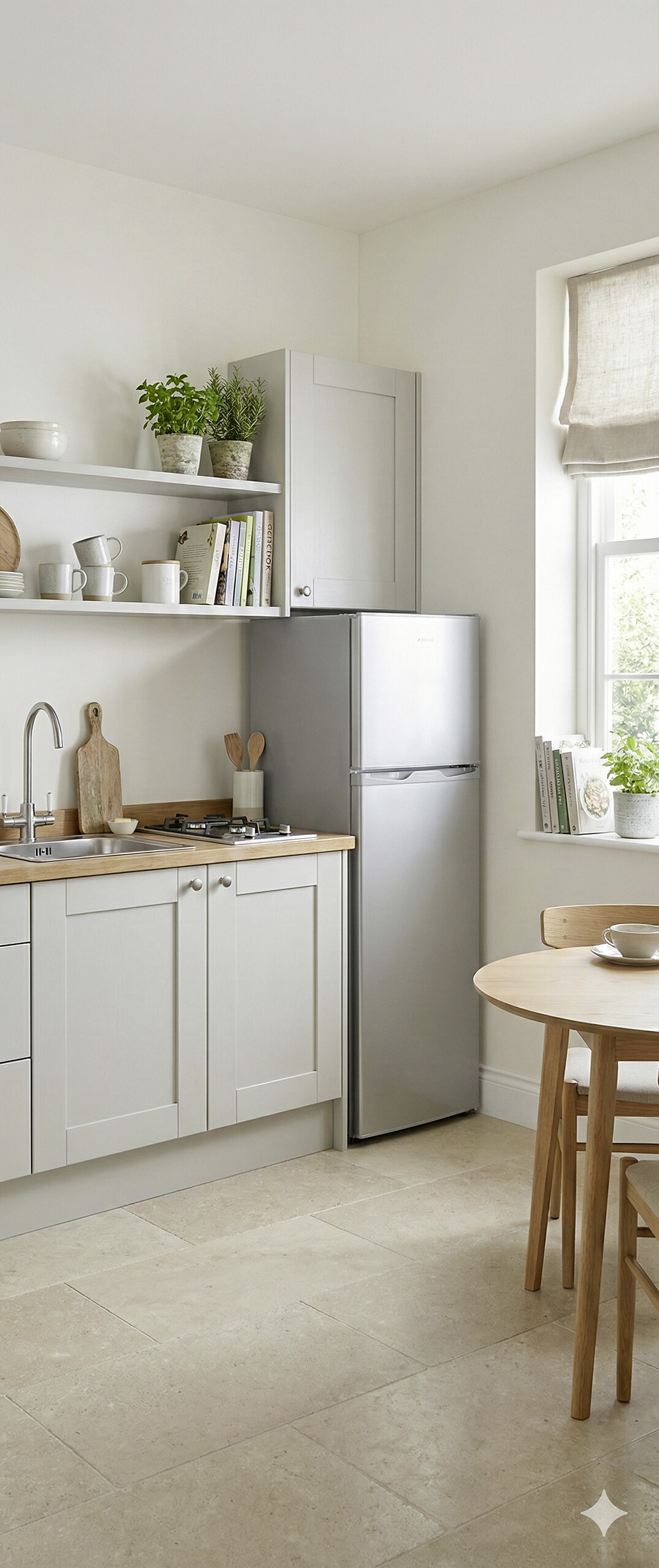 POCOline Kühl-/Gefrierkombination KGK125-132EIX Inox B/H/T: ca. 45x125x49 cm