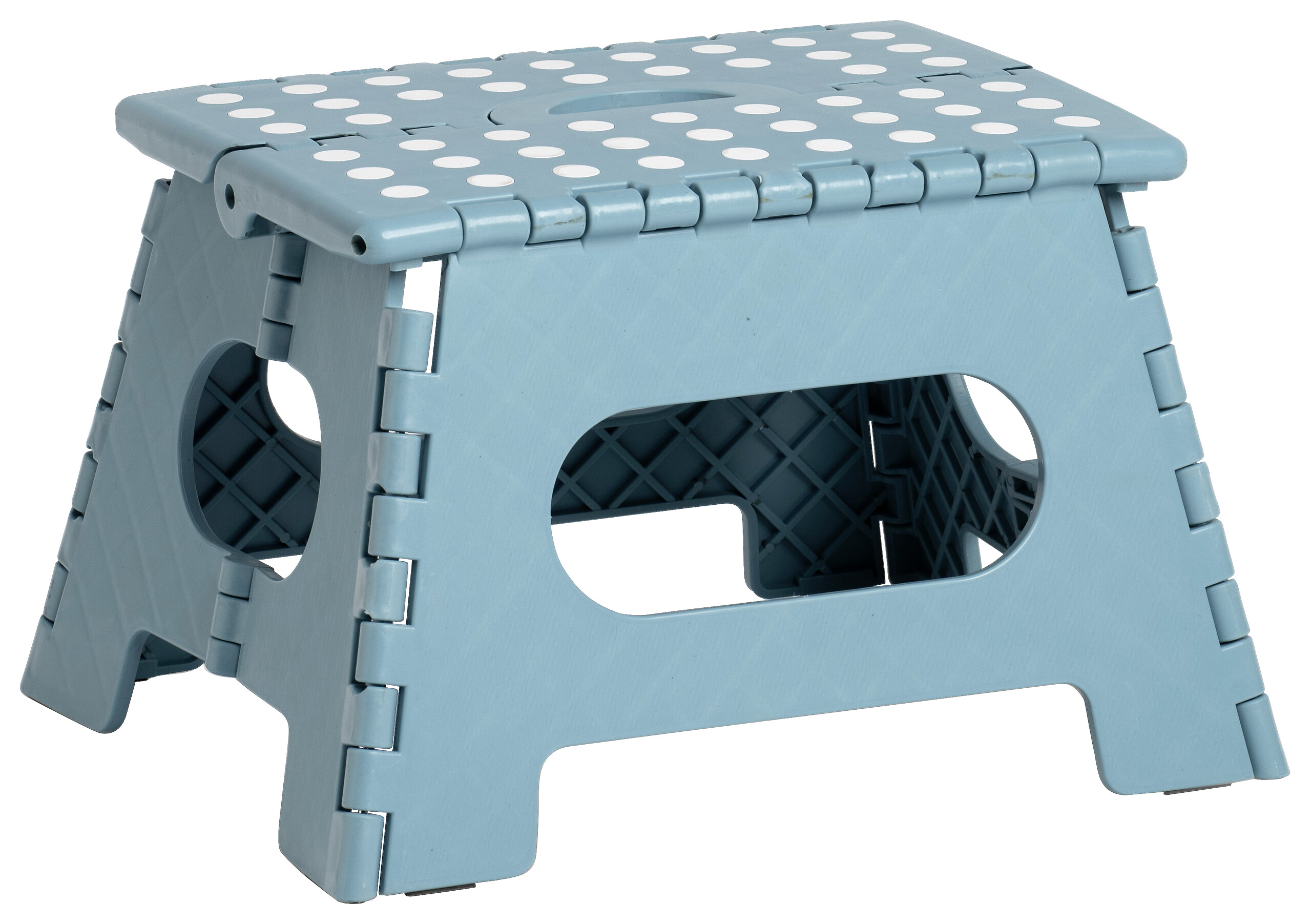 Zeller Klapphocker eisblau B/H/L: ca. 28x22x35 cm