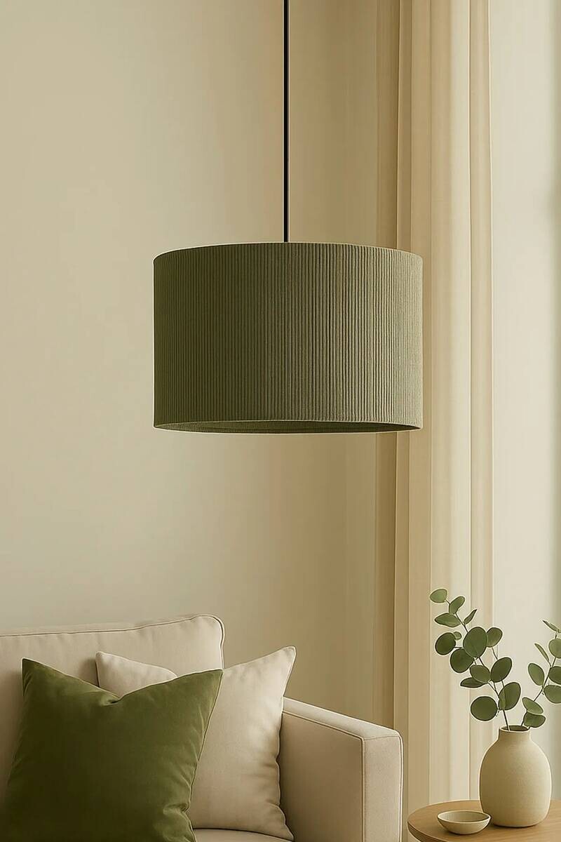 Opviq Pendelleuchte grün Metall B/T/L: ca. 30x30x30 cm E27 1 Brennstellen