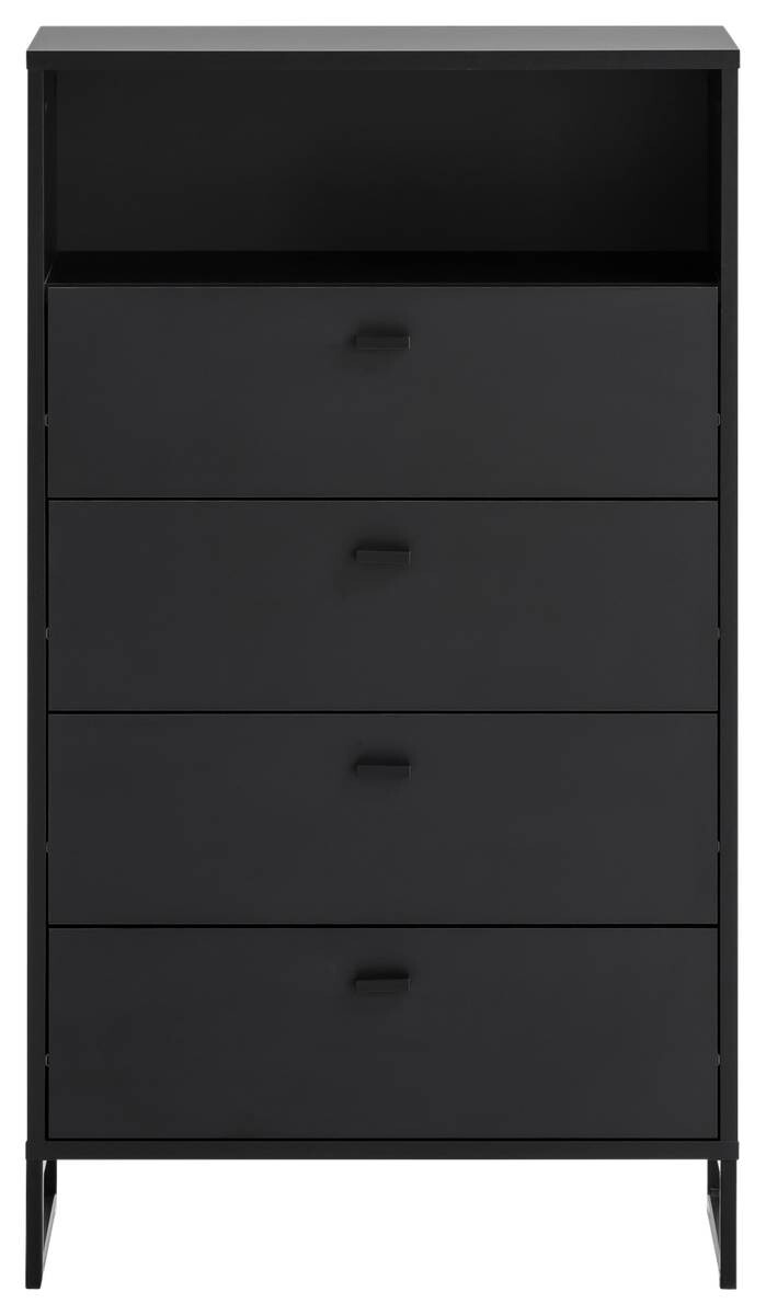 Midischrank Janne schwarz matt B/H/T: ca. 60,2x103,9x33 cm