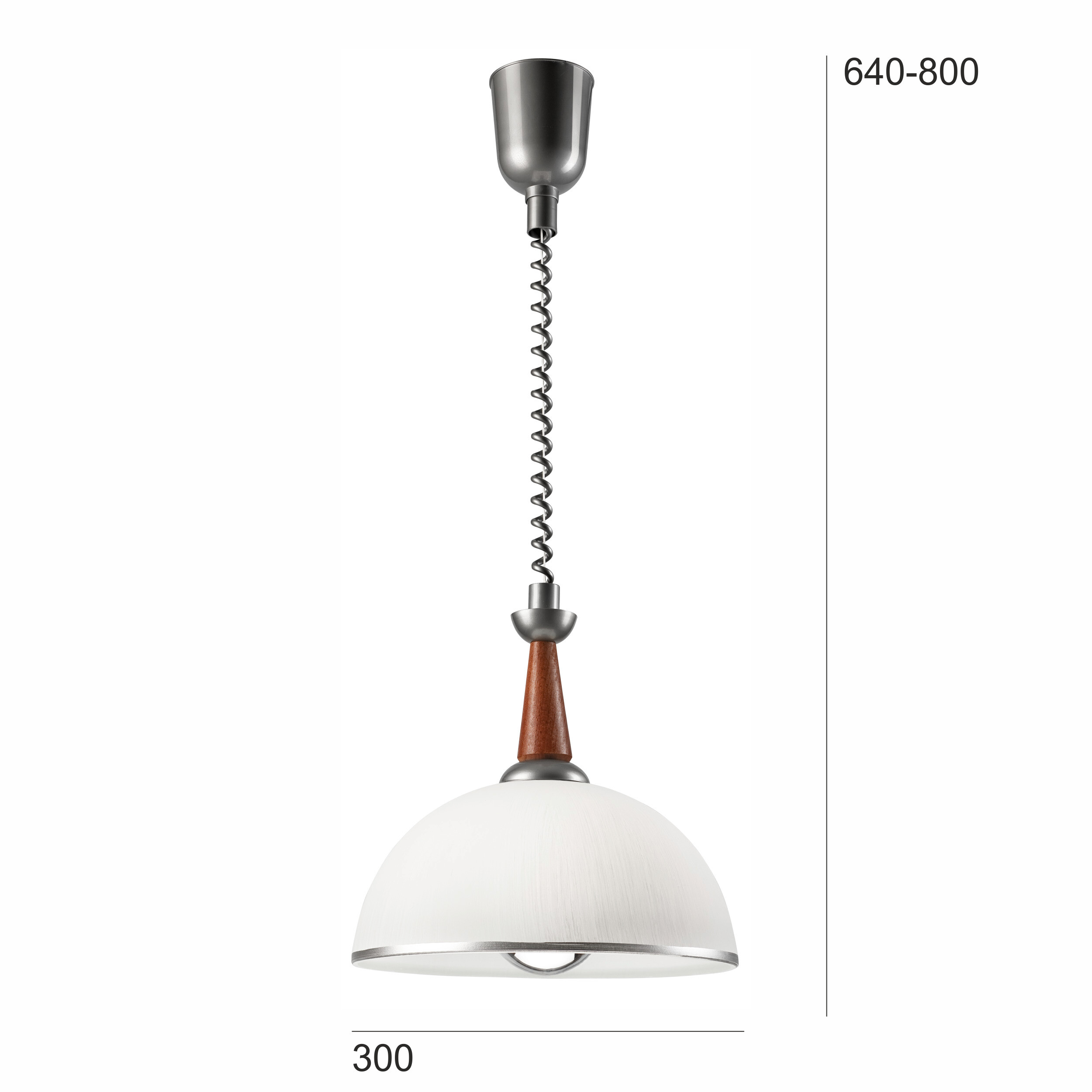 Lamkur Deckenleuchte silber Glas B/H/L: ca. 64x30x64 cm E27 1 Brennstellen