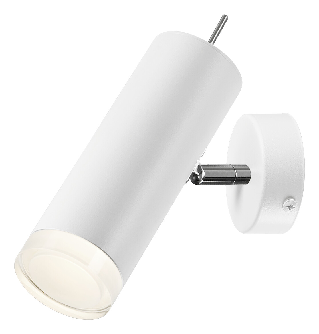 Lamkur Wandleuchte weiß Stahl Acryl Aluminium B/H/L: ca. 20x14x30 cm E27 1 Brennstellen