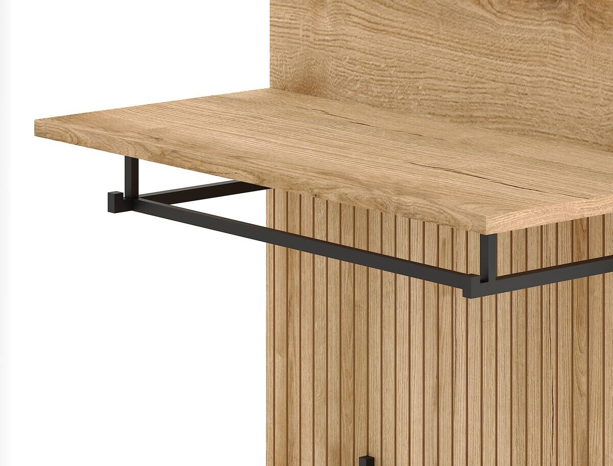Garderobe NORDIC Eiche Evoke Oak Nachbildung grau B/H/T: ca. 65x204x40 cm
