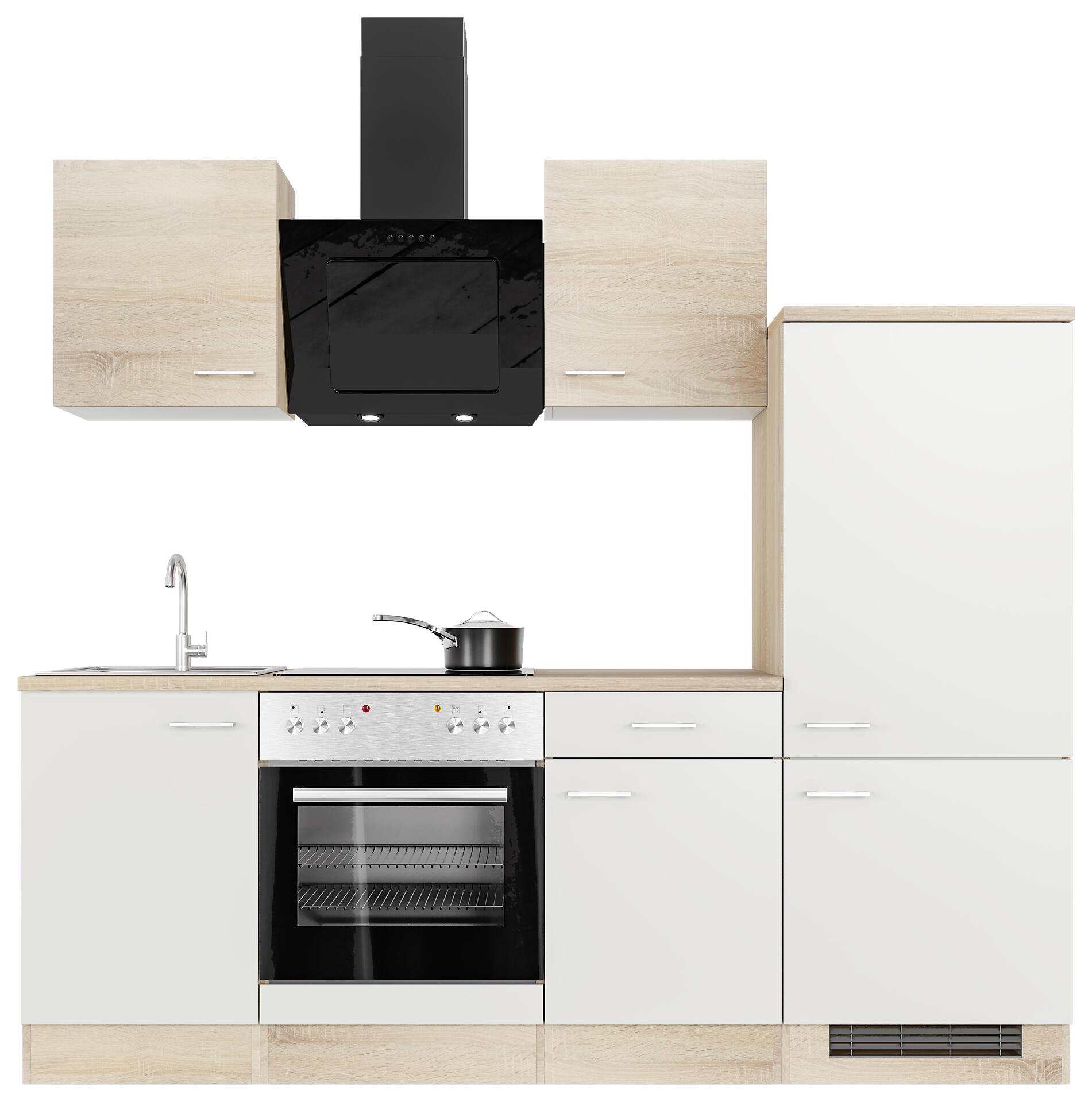 Küchenblock Samoa weiß B/H/T: ca. 220x200x60 cm