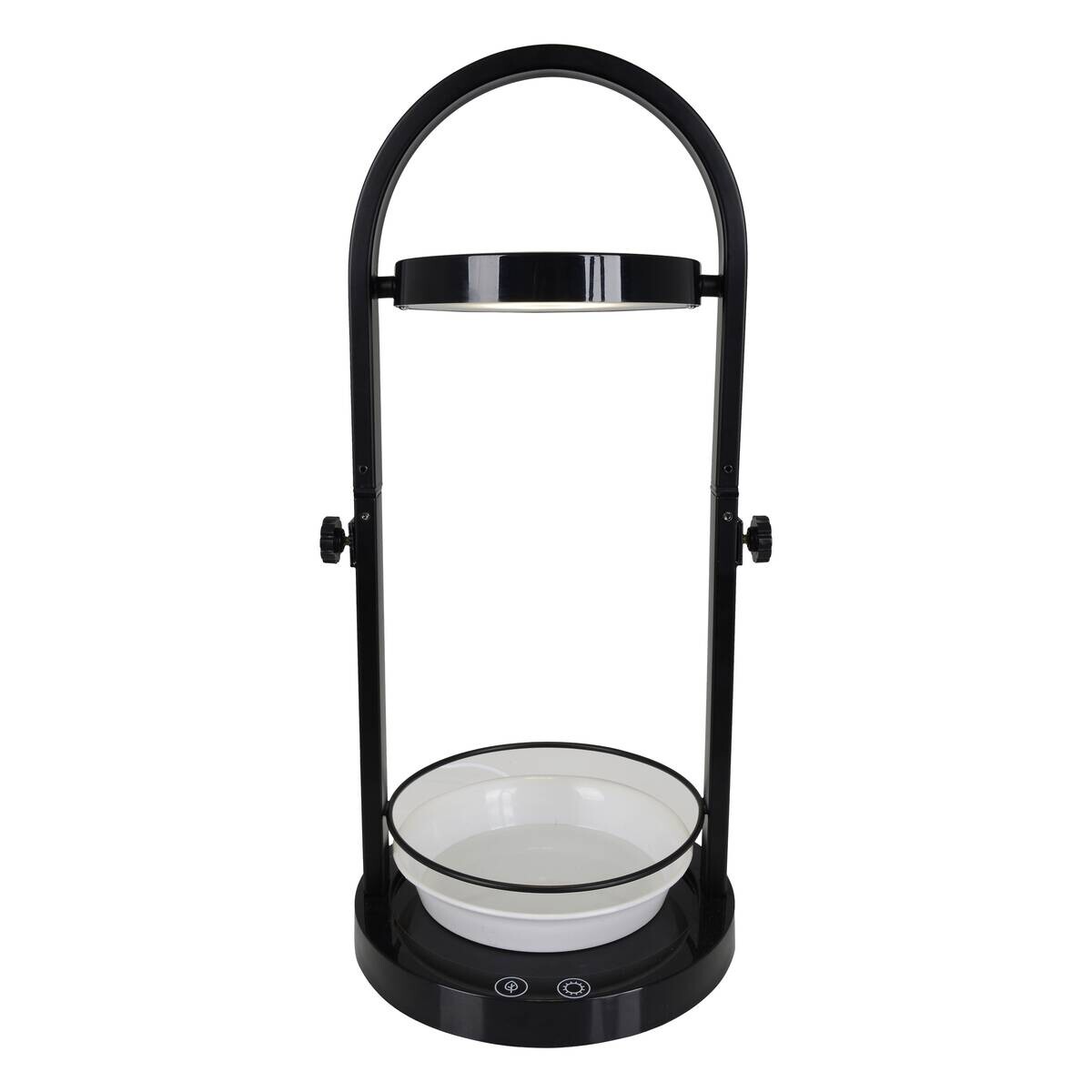 Näve Leuchten Tischleuchte 3176222 schwarz weiß Metall Kunststoff H/D: ca. 53,5x18,2 cm null 20 Brennstellen