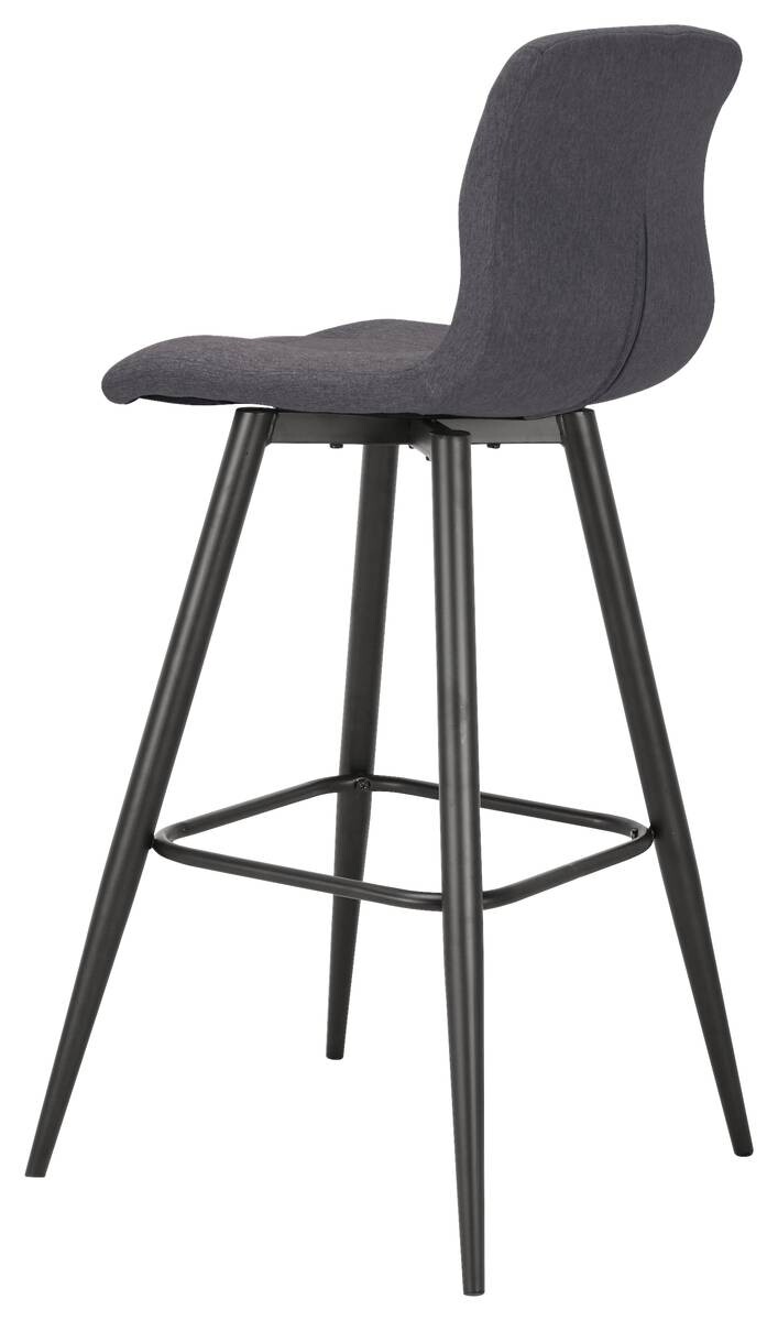 Barhocker SIMONE 2er-Set anthrazit Webstoff B/H/T: ca. 42x103x51 cm