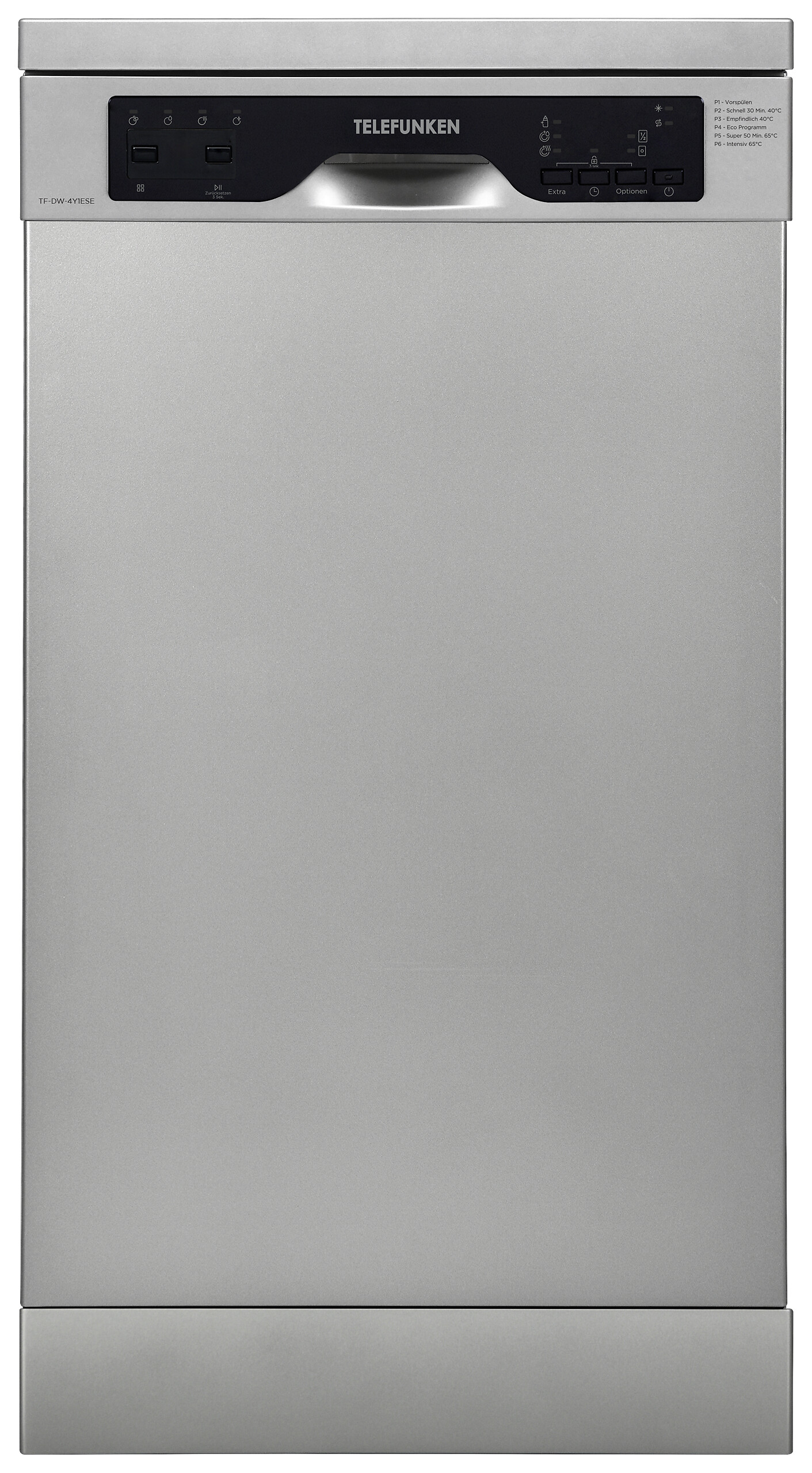 Telefunken Geschirrspüler TF-DW-4Y1ESE dark Inox B/H/T: ca. 45x85x60 cm