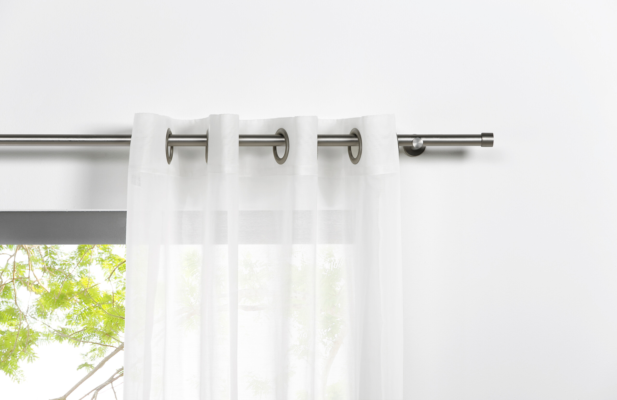 Ösenvorhang PURE weiß B/L: ca. 135x300 cm