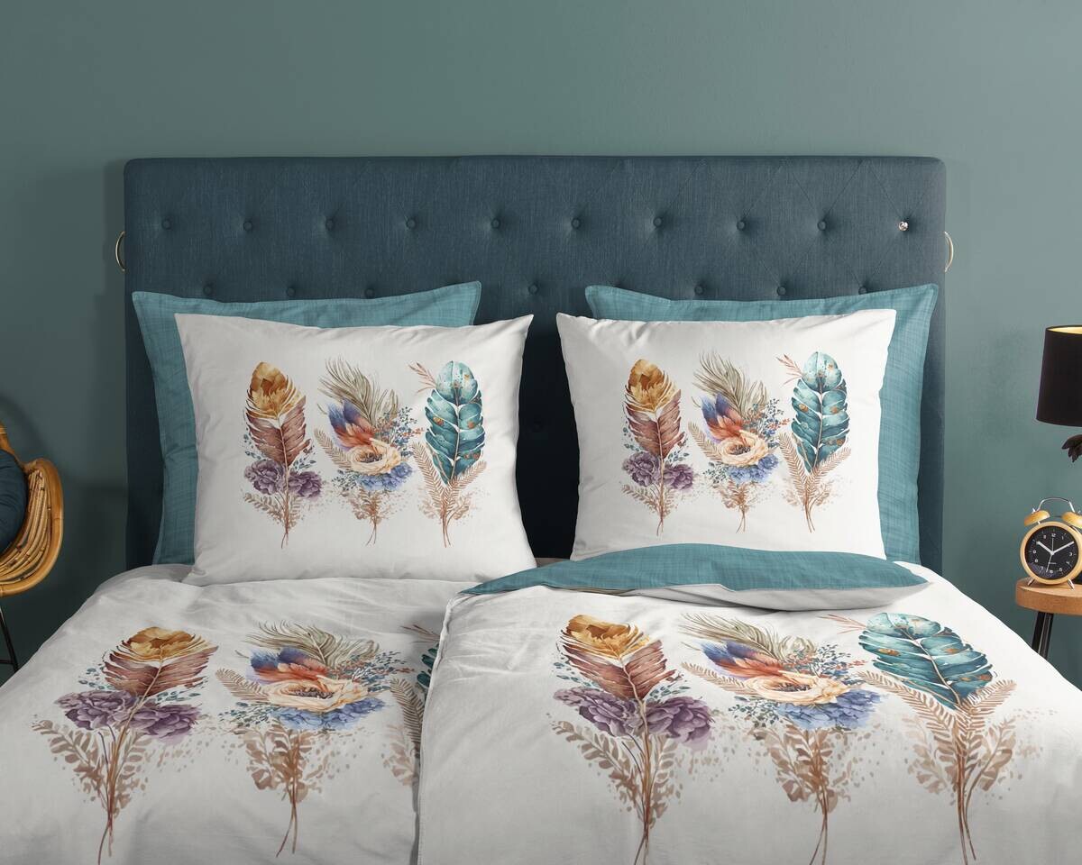 Baumwoll Bettwäsche Via Multi Baumwolle B/L: ca. 155x220 cm