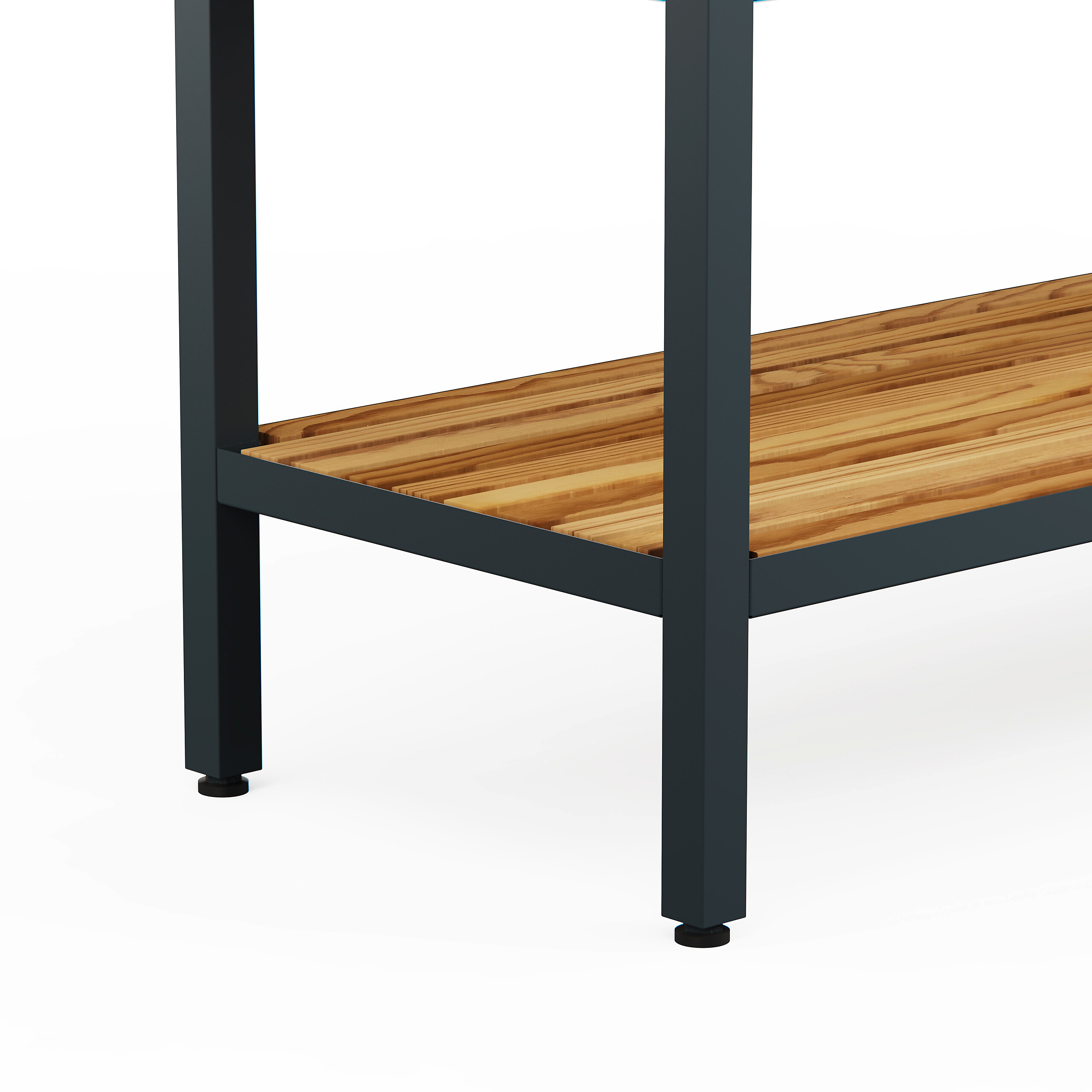 Herstera Garden Hochbeet Deco anthrazit Stahl B/H/L: ca. 100x80x40 cm