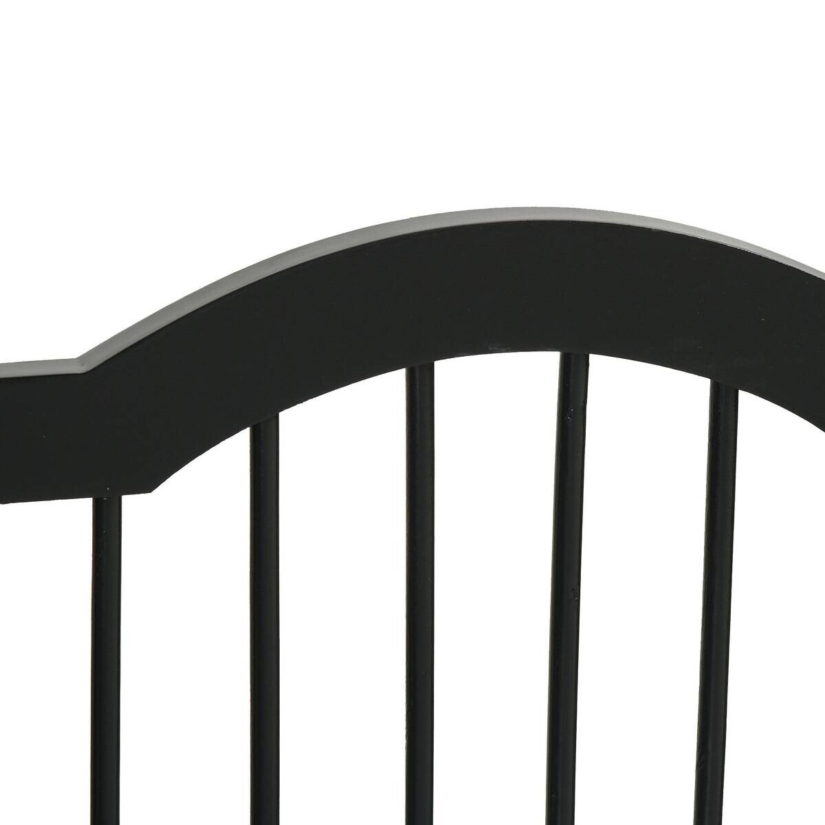 PawHut Hunde-Schutzgitter schwarz Polypropylen B/H/L: ca. 29,5x154,5x61 cm