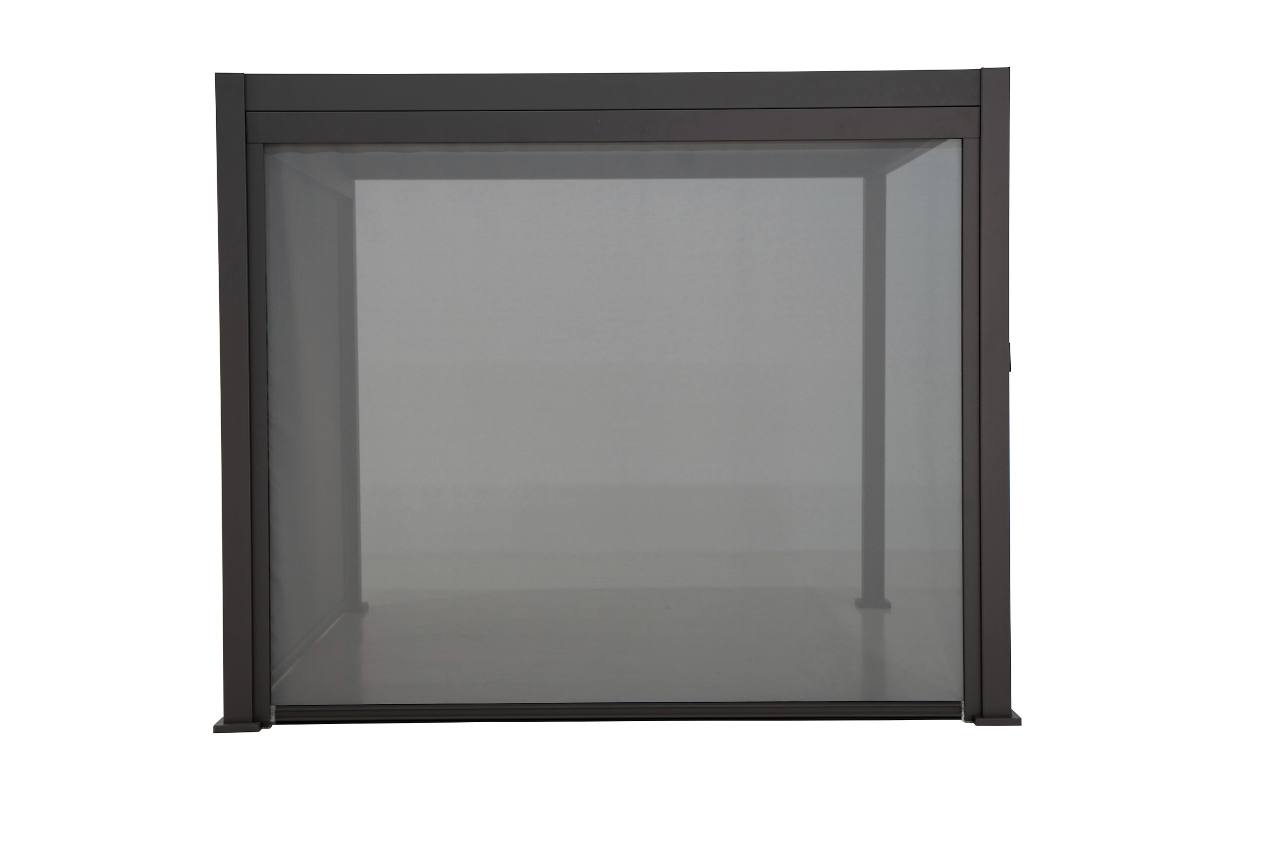 Mirador Sonnenrollo für Pergola Classic und Deluxe anthrazit Aluminium B/H/L: ca. 279,1x236,5x7 cm