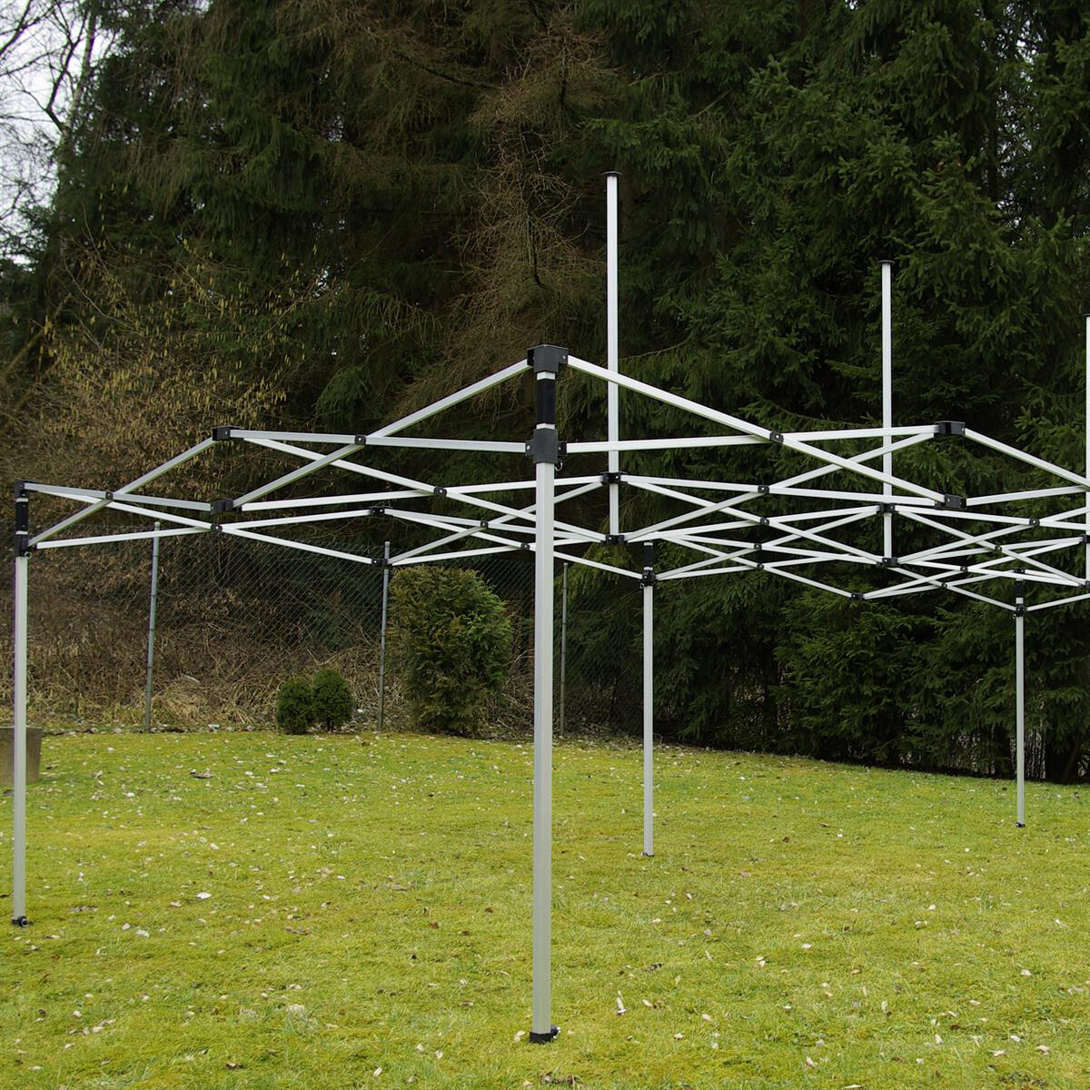 VCM Pavillon PROFI weiß Metall B/H/L: ca. 600x220x300 cm