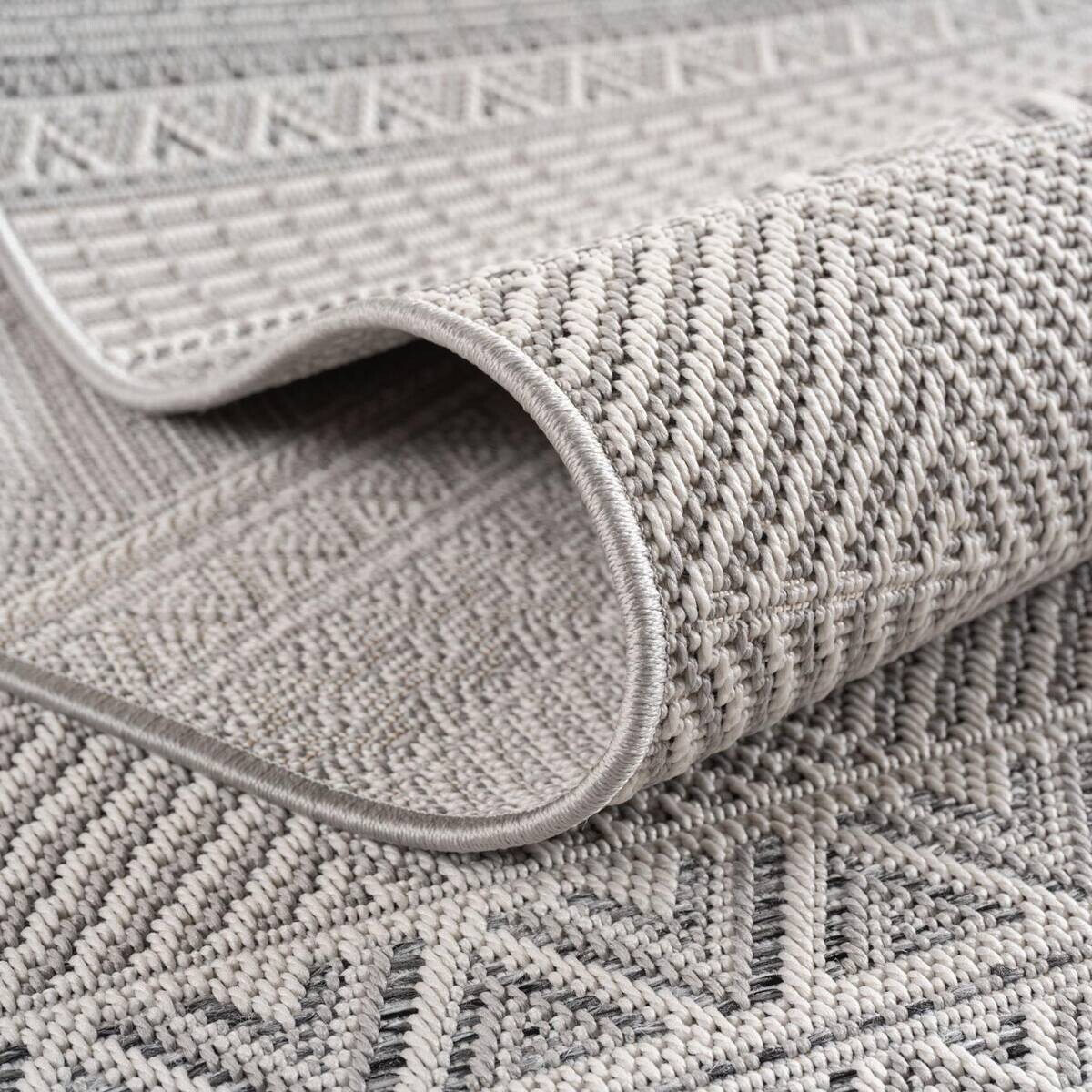 Ayyildiz Outdoorteppich DESERT grau B/L: ca. 280x370 cm