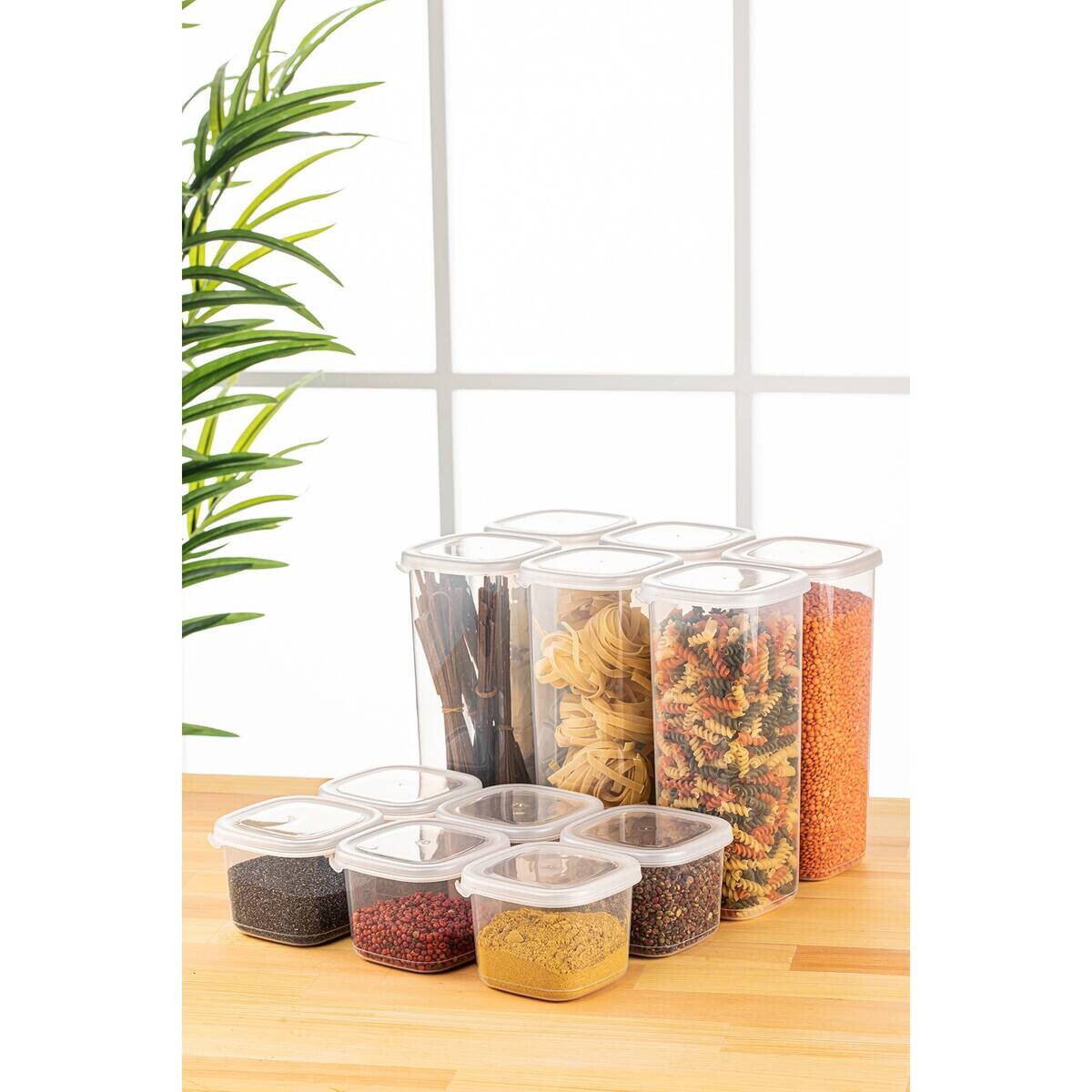 HermiaConcept Vorratsdosenset 12-tlg. weiß