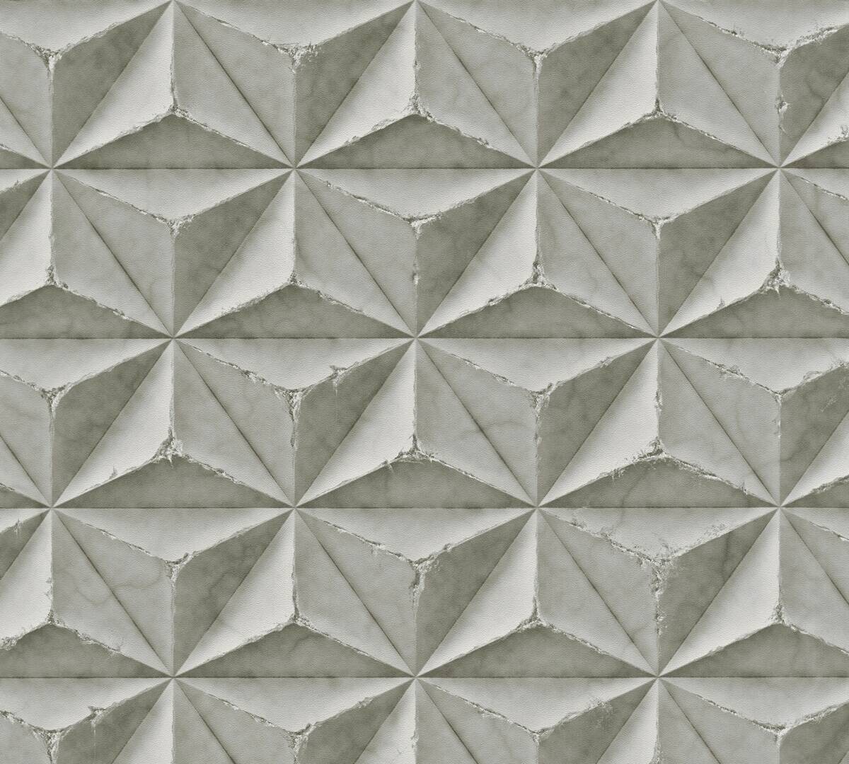 A.S.Creation Vliestapete weiß B/H/D: ca. 53x1005x8 cm