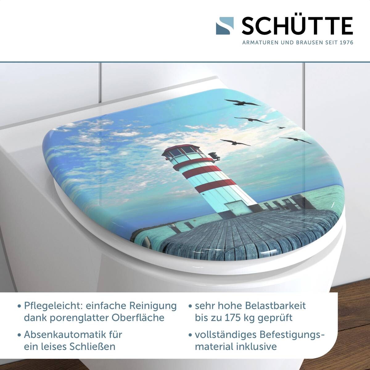 Schütte WC-Sitz LIGHTHOUSE Duroplast