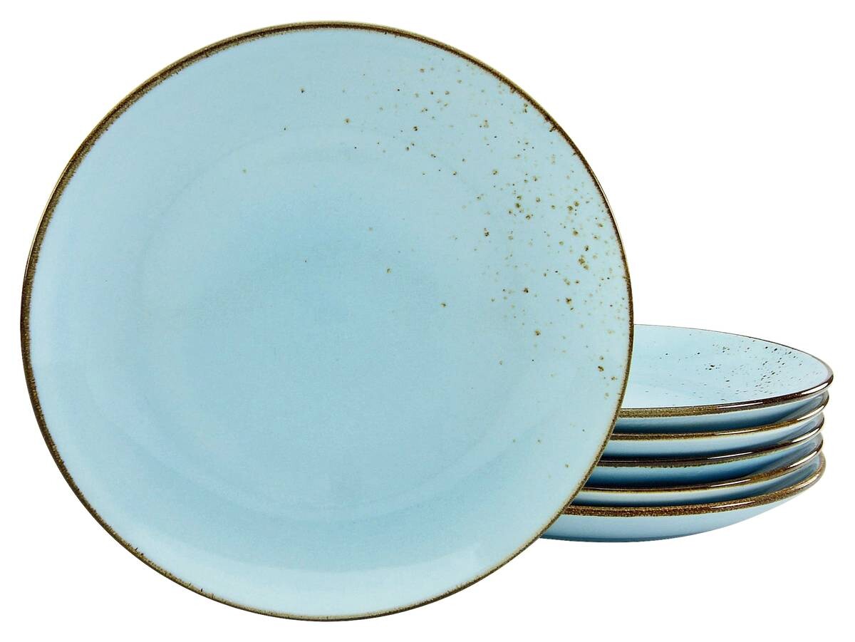 CreaTable Teller NATURE COLLECTION hellblau Steinzeug D: ca. 27 cm