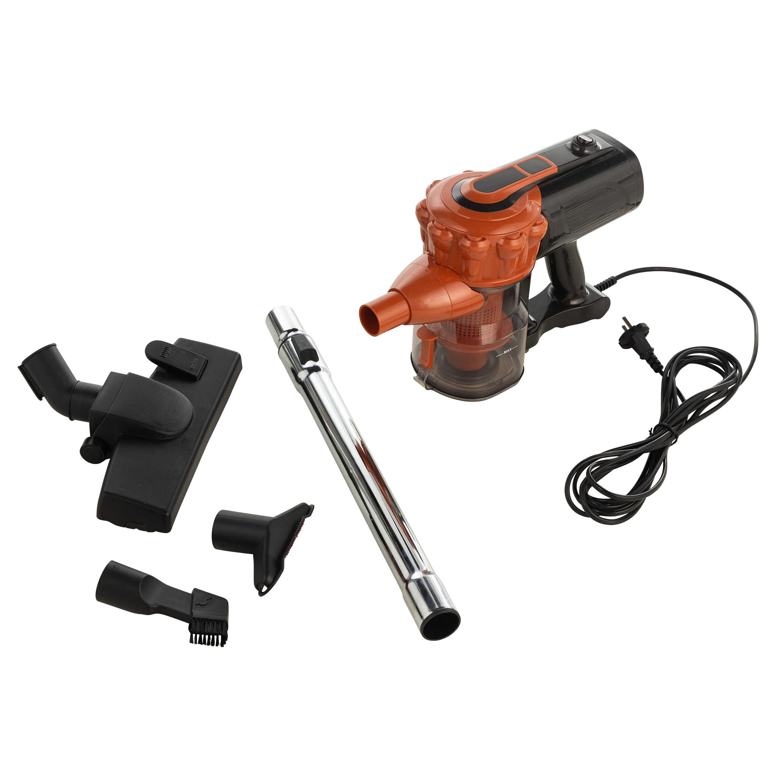 Handstaubsauger Kupfer silber Kunststoff Metall B/H/L: ca. 23,3x111x13,3 cm